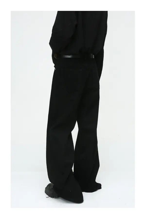 Japanese Brand American high street simple style black loose casual jeans Size US 32 / EU 48 - 3 Thumbnail
