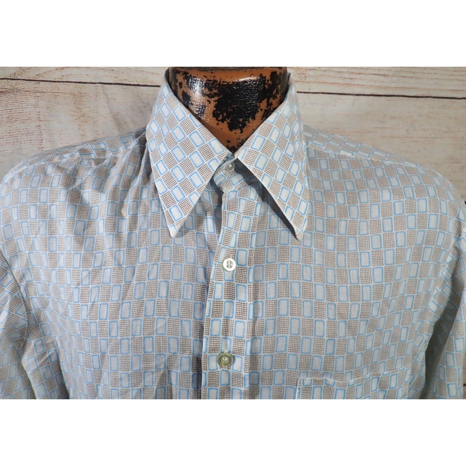 JCPenney VINTAGE JC Penney Rockabilly Disco Shirt Mens M 1970s Vintage M Size US M / EU 48-50 / 2 - 2 Thumbnail