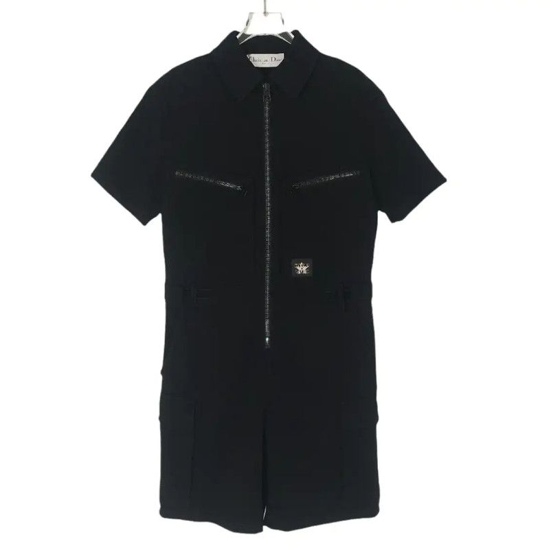 Dior Dior Black Cotton Dress for Women 0089 Size M / US 6-8 / IT 42-44 - 1 Thumbnail