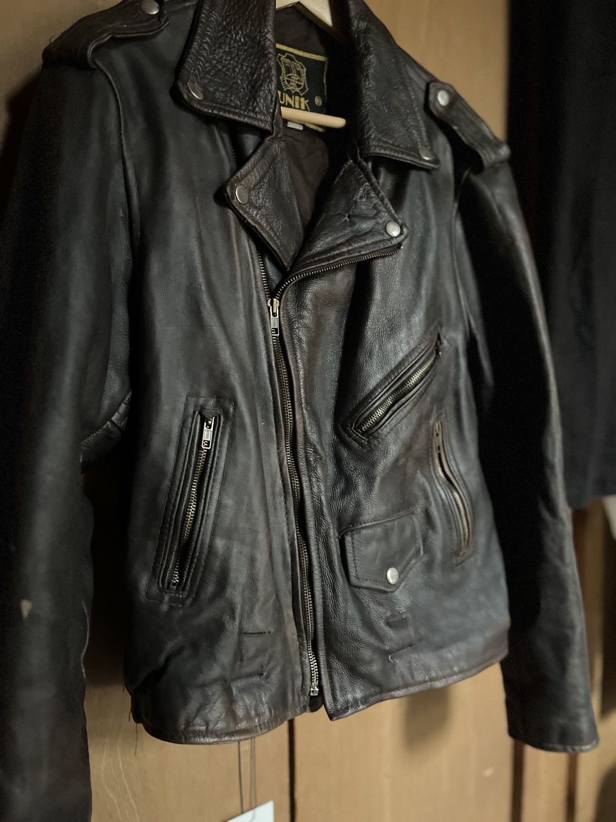 UNIK International Inc. UNIK Leather Jacket Size 46 Size US S / EU 44-46 / 1 - 6 Thumbnail