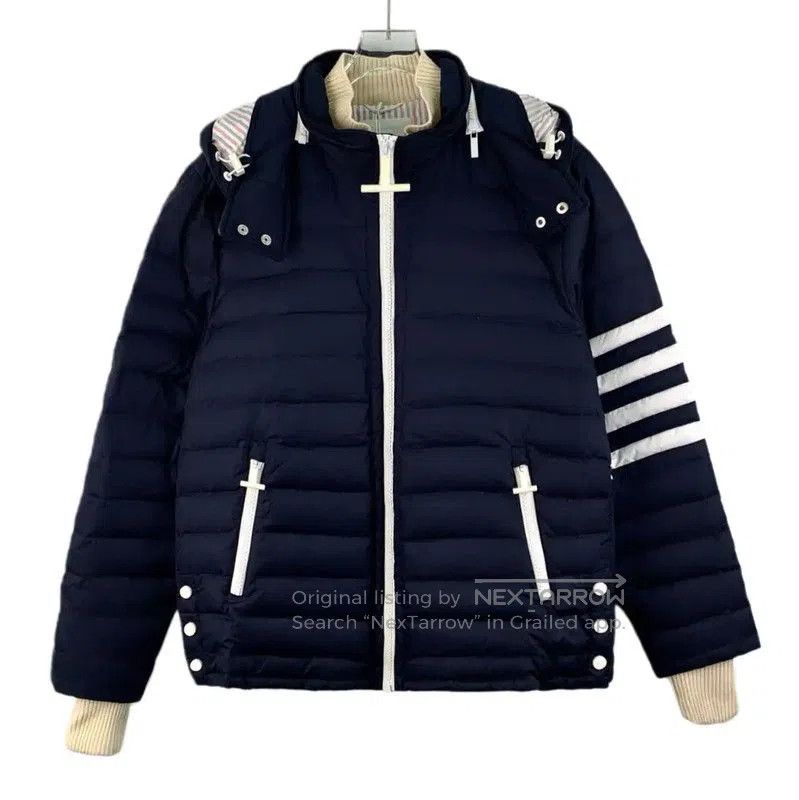 Thom Browne Thom Browne Dark Blue Women’s Down Jacket . Size L / US 10 / IT 46 - 1 Thumbnail