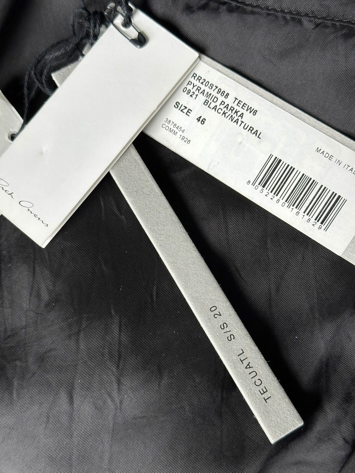 Rick Owens Rick Owens SS20 ‘TECUATL’ Pyramid Parka Size US S / EU 44-46 / 1 - 8 Thumbnail