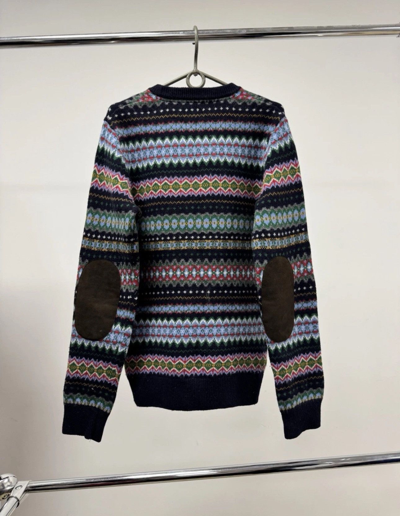 Barbour × Vintage Barbour Beacon Brand Sweater 100% Wool Crew Neck Jumper Size US S / EU 44-46 / 1 - 7 Thumbnail