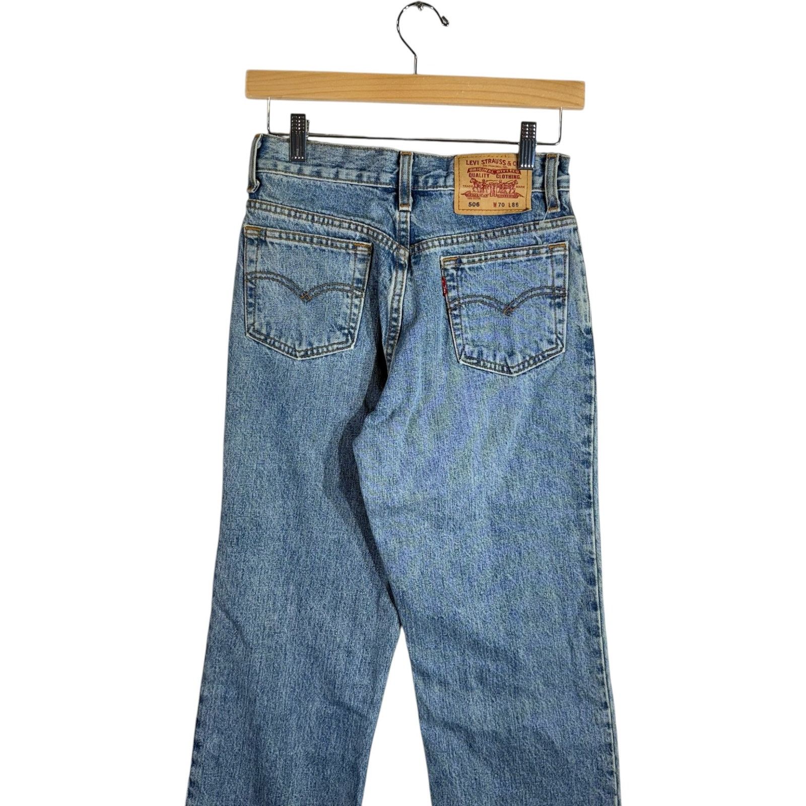 Levi's Vintage Levi's505 Straight Leg Jeans 27x34 Size US 27 - 6 Thumbnail