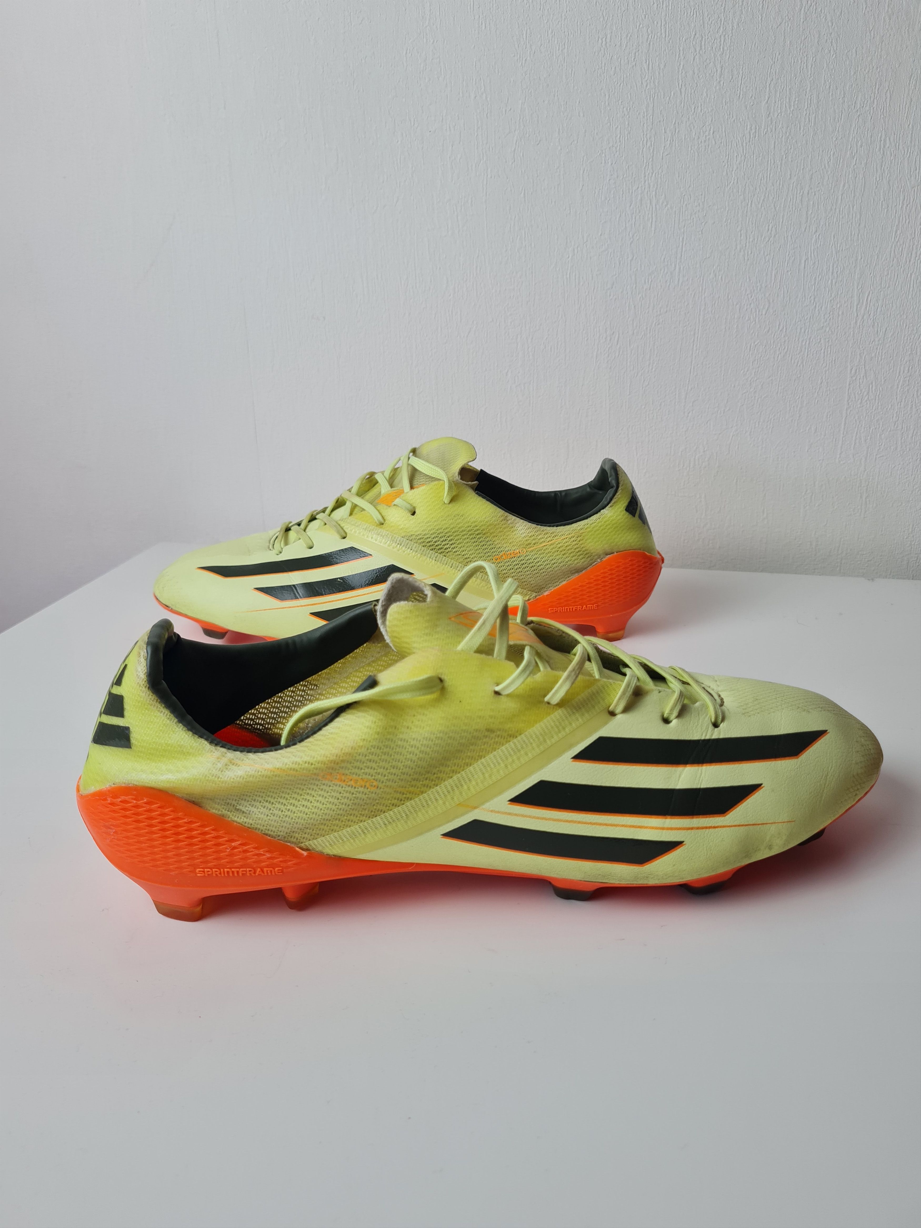 Adidas F50 Adizero FGYellow Orange Football Soccer Size US10