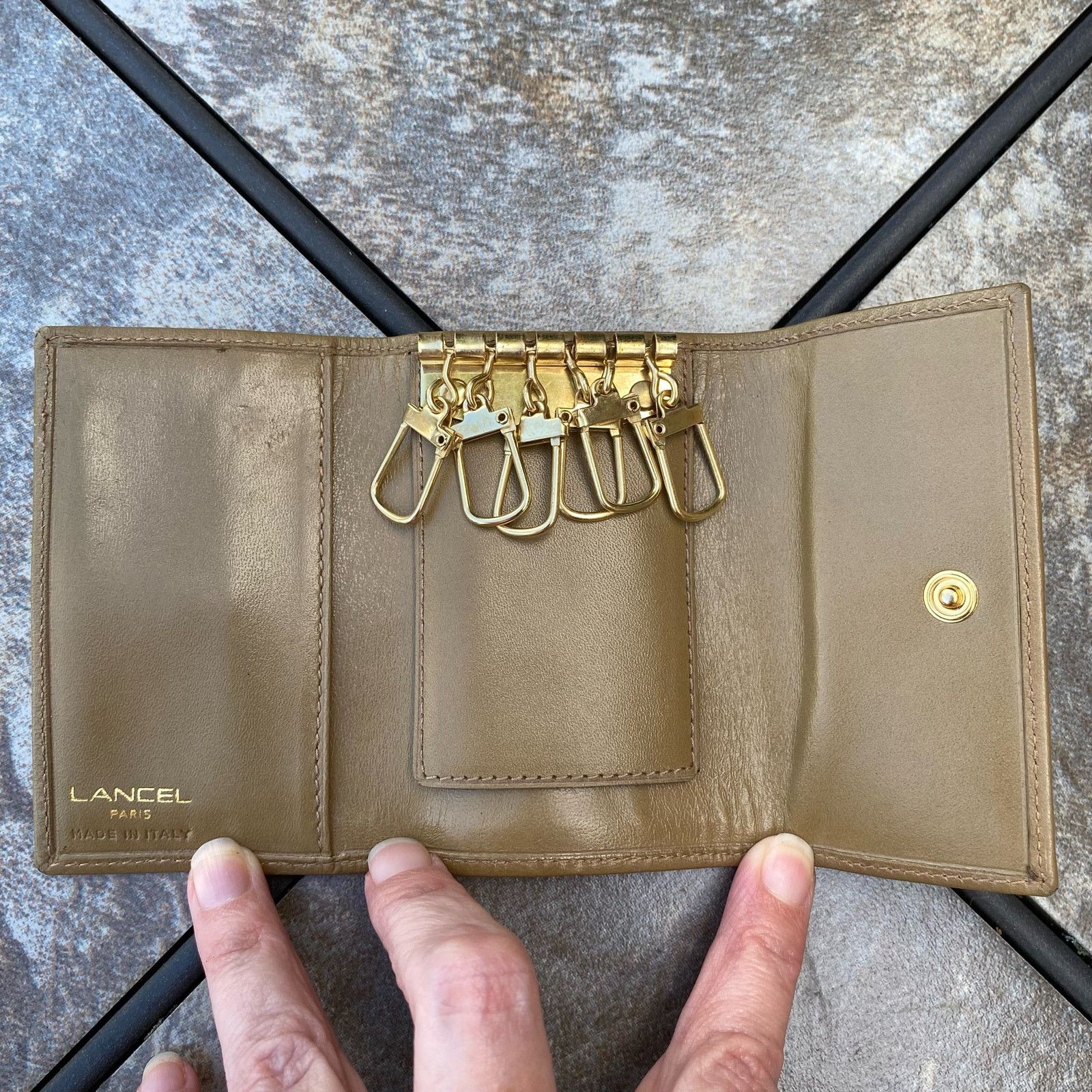 Lancel Lancel Vintage Tan Leather Wallet & Key Holder Set Size ONE SIZE - 11 Thumbnail