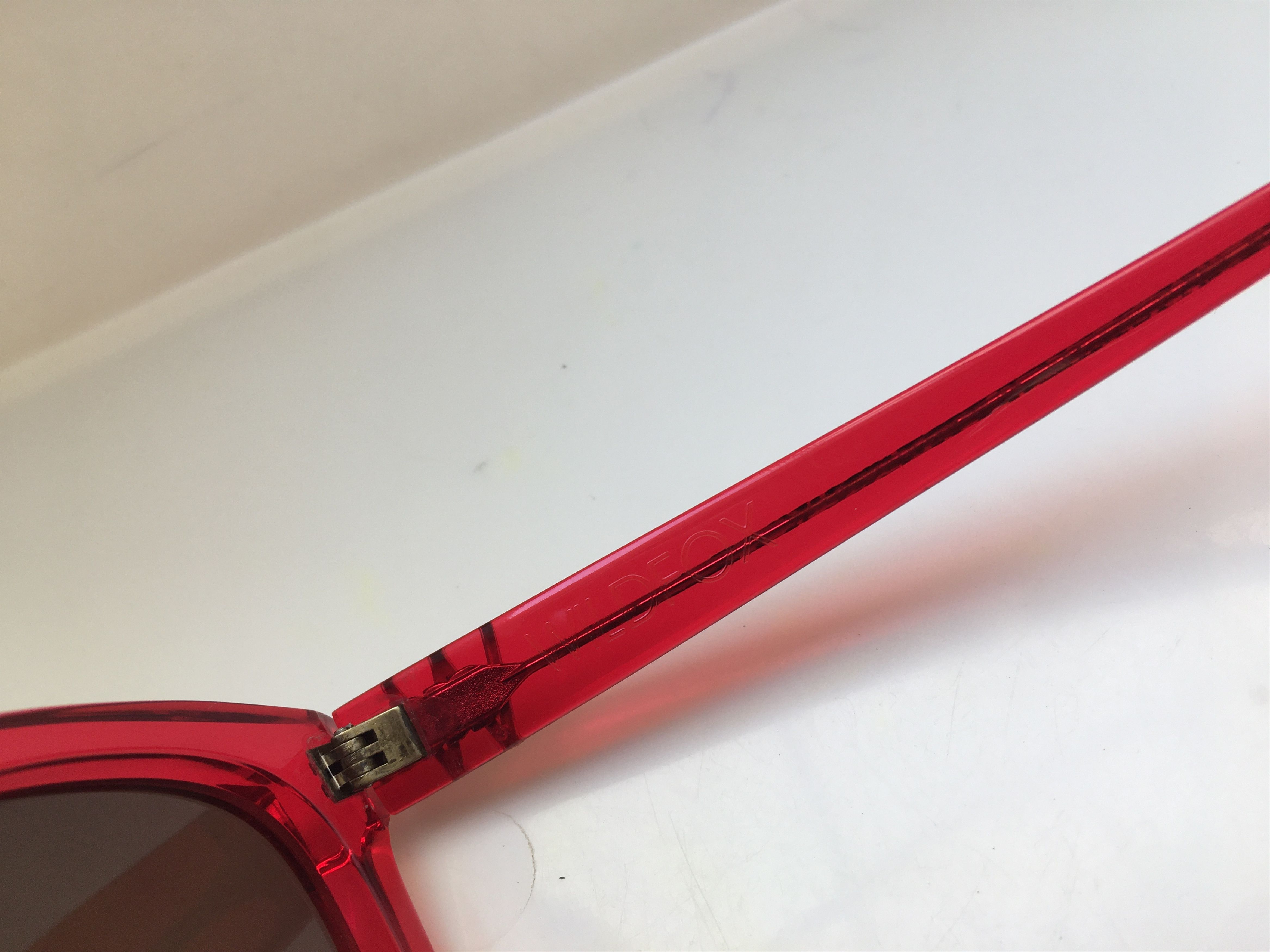 Wildfox Classic Fox Clear Red Sunglasses Frame