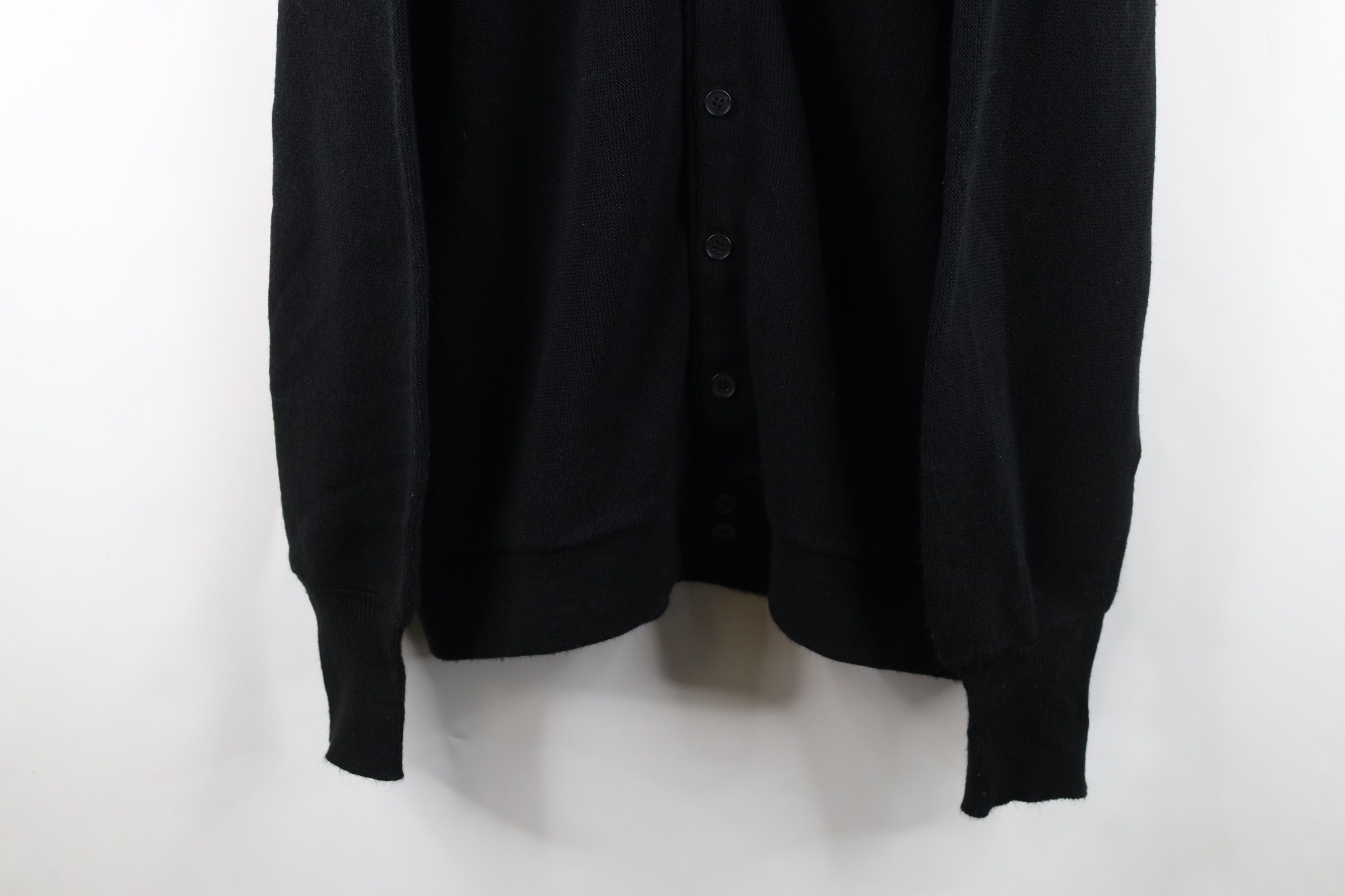 Vintage Vintage 90s Streetwear Button Cardigan Sweater Black USA Size US XL / EU 56 / 4 - 3 Thumbnail