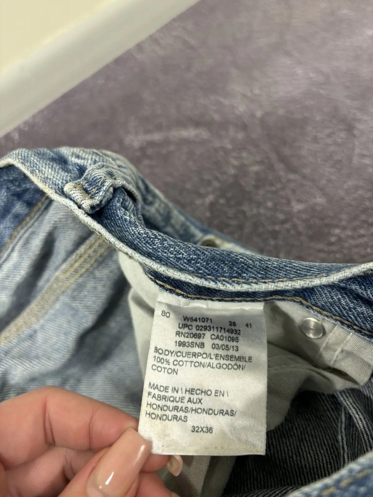 Dickies × Vintage Vintage Dickies Y2K Faded Blue Work Hype Denim Jeans Size US 32 / EU 48 - 14 Thumbnail