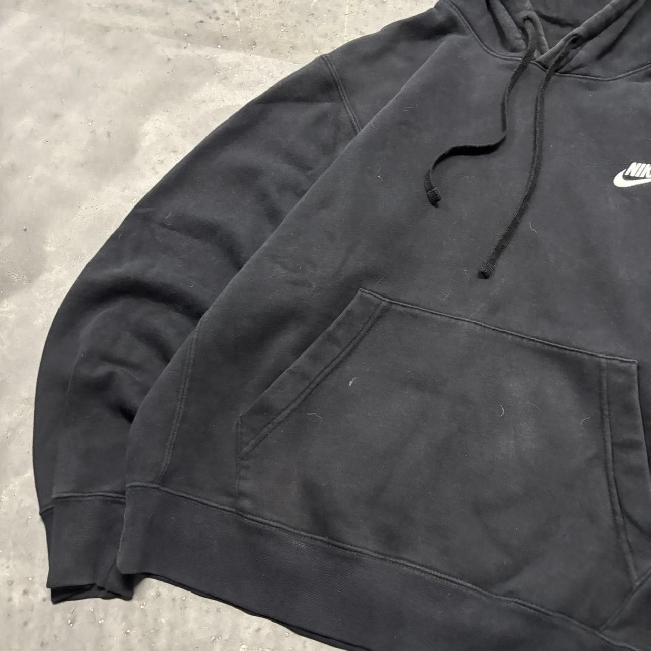 Nike × Vintage Crazy Vintage Y2K/2000s Black Nike Streetwear Essential Hoodie! Size US S / EU 44-46 / 1 - 3 Thumbnail