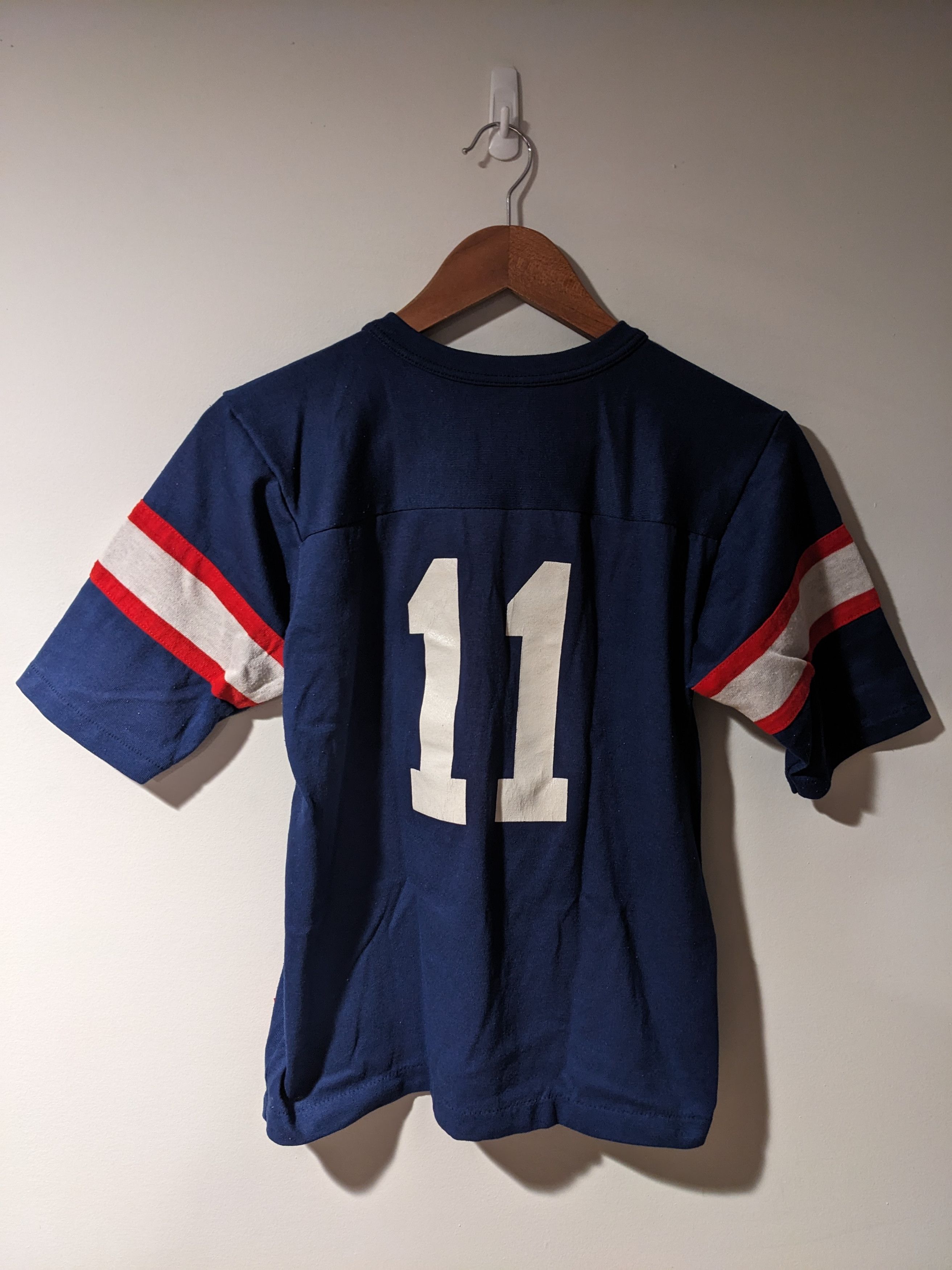 NFL × Vintage Vintage 90s New York Giant Simms Youth XL 3/4 Sleeve T-Shirt Size US XL / EU 56 / 4 - 7 Thumbnail
