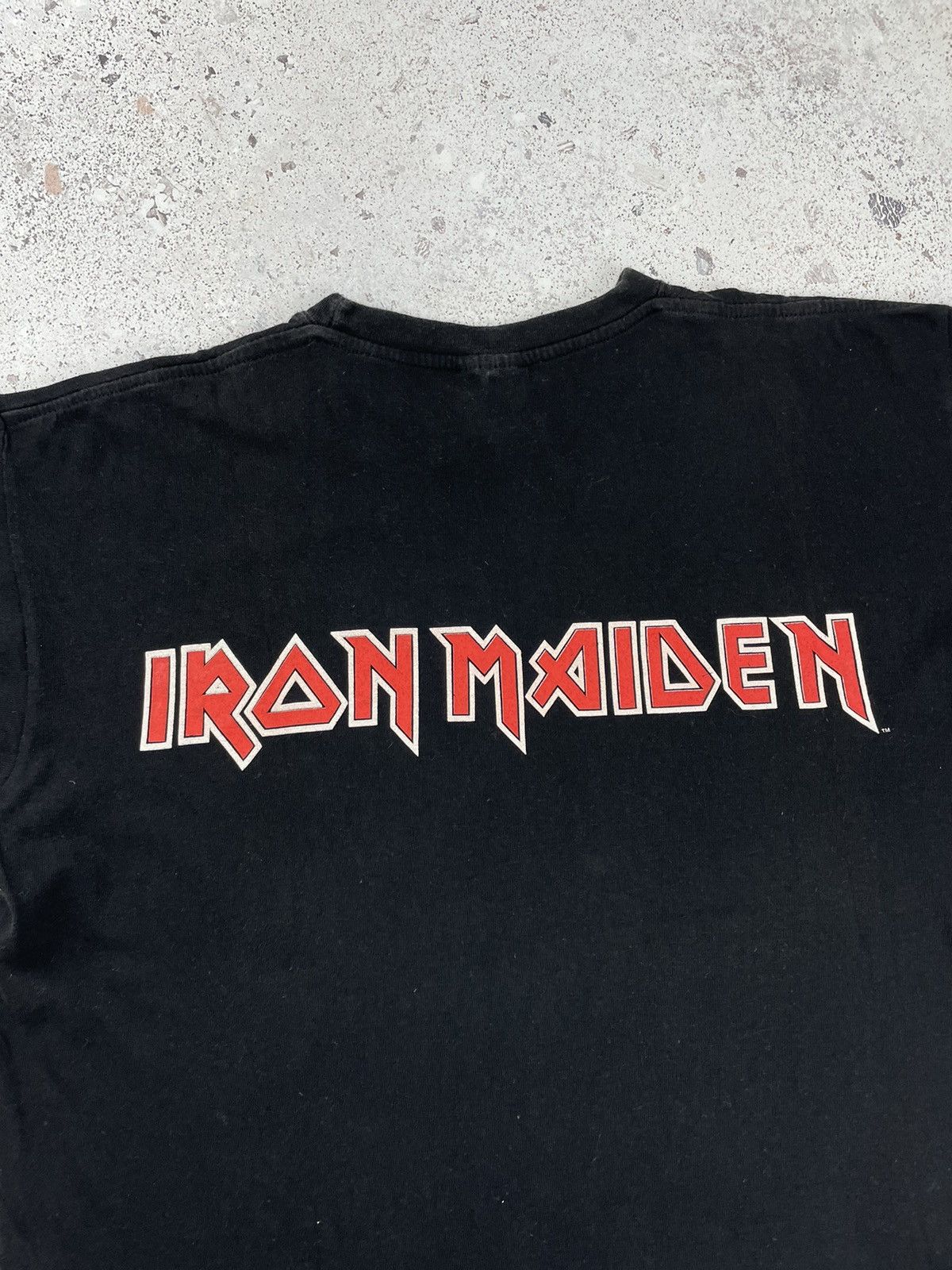 Band Tees × Iron Maiden × Vintage 1997 Vintage Iron Maiden Finger Rock Tee T-Shirt Size US M / EU 48-50 / 2 - 8 Thumbnail