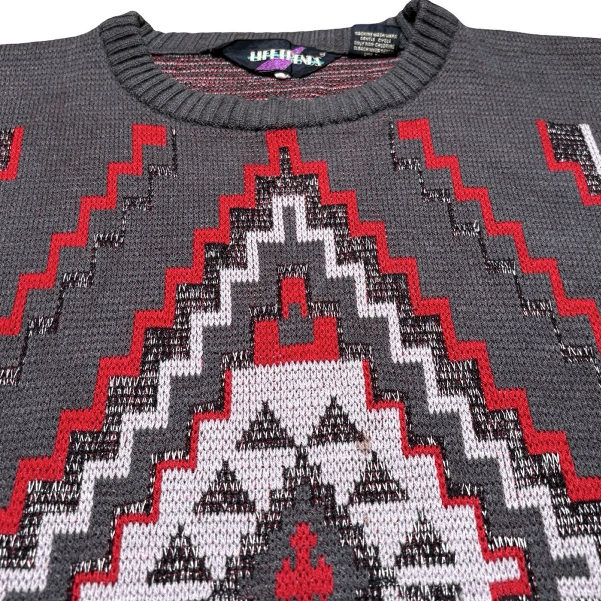 Other Vintage Aztec Southwestern Acrylic Knit Sweater Men's L Boxy Size US L / EU 52-54 / 3 - 2 Thumbnail