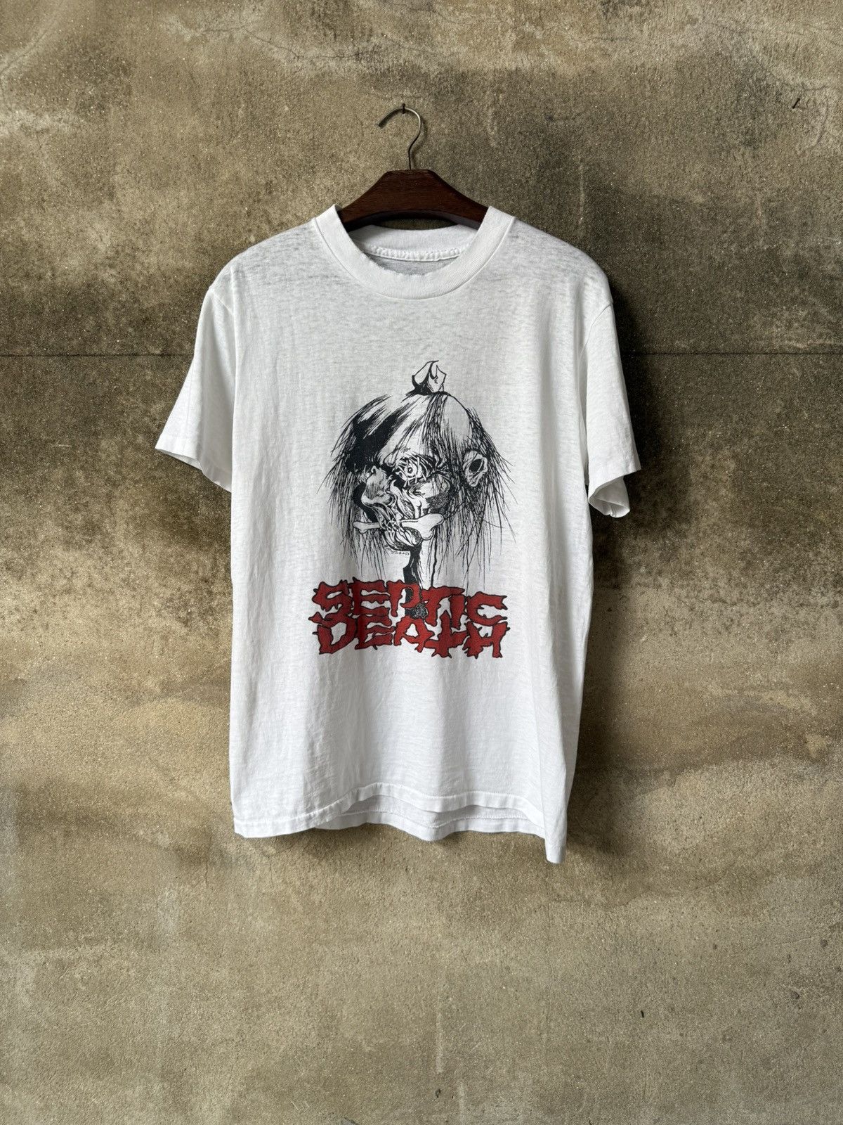 Band Tees × Vintage Vintage 90s Septic Death by Pushed Size US M / EU 48-50 / 2 - 1 Thumbnail