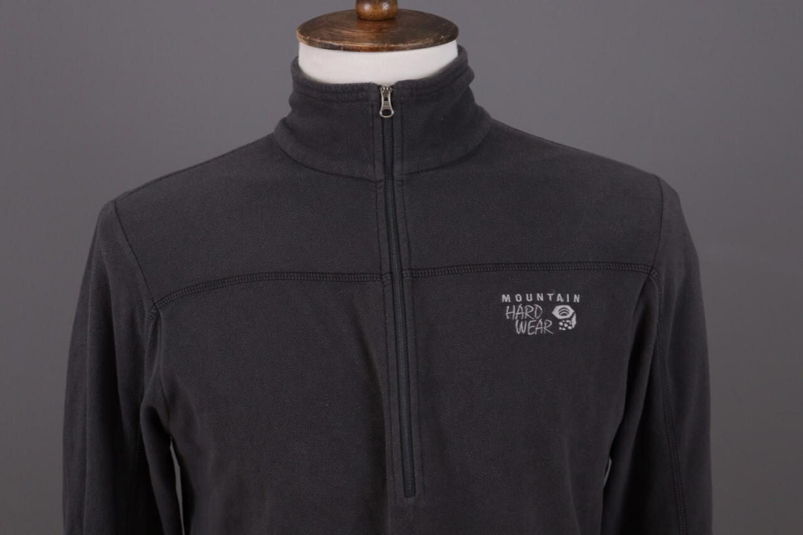 Mountain Hardwear Mountain Hardwear Gray 1/4 Zip Hiking Fleece Jacket Size M Size US M / EU 48-50 / 2 - 2 Thumbnail
