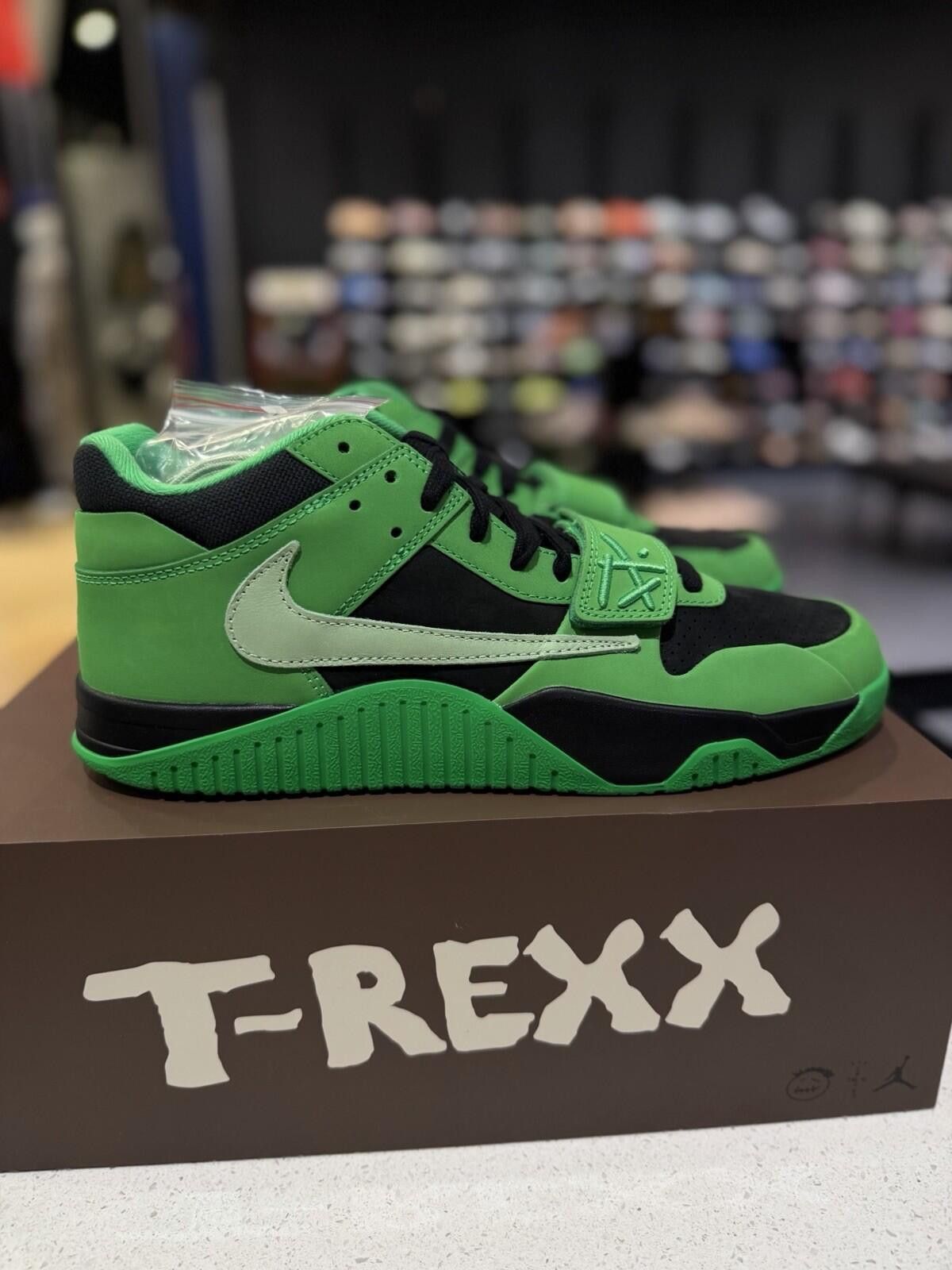 Jordan Brand Nike Jordan CJ1 T-Rexx x Travis Scott Green Spark Size 11 Size US 11 / EU 44 - 3 Thumbnail