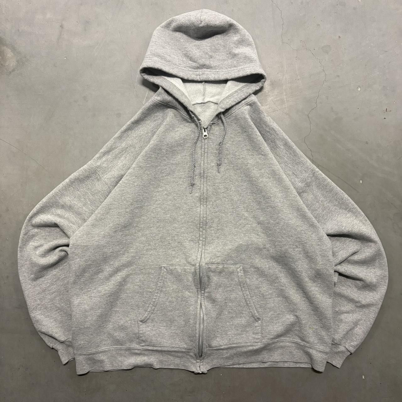 Gap × Vintage Vintage 2000s GAP Faded Grey Zip Up Hoodie Kanye