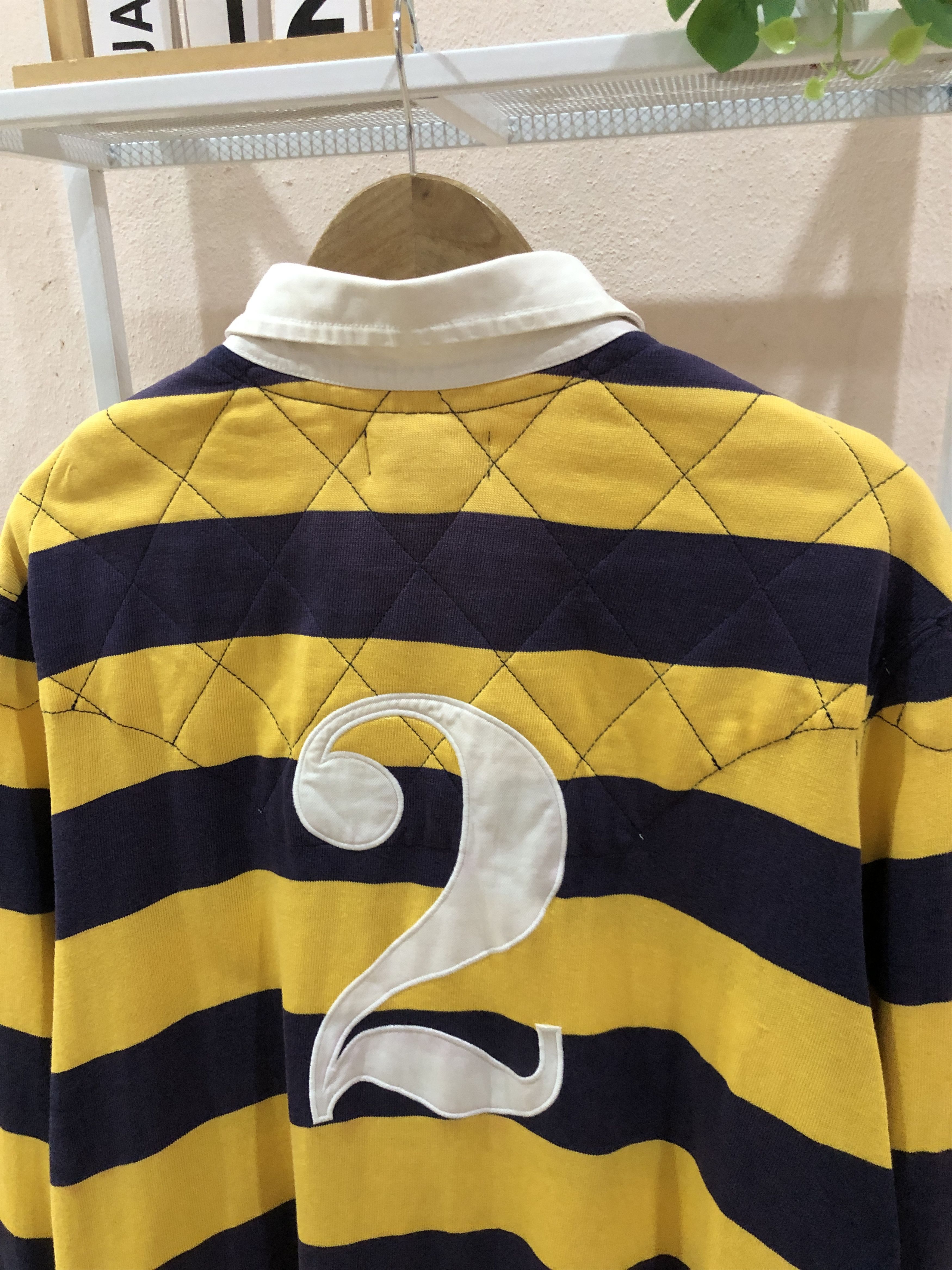 Polo Ralph Lauren Vintage Polo Ralph Lauren Rugby Striped Long Sleeve Shirts Size US XL / EU 56 / 4 - 4 Thumbnail