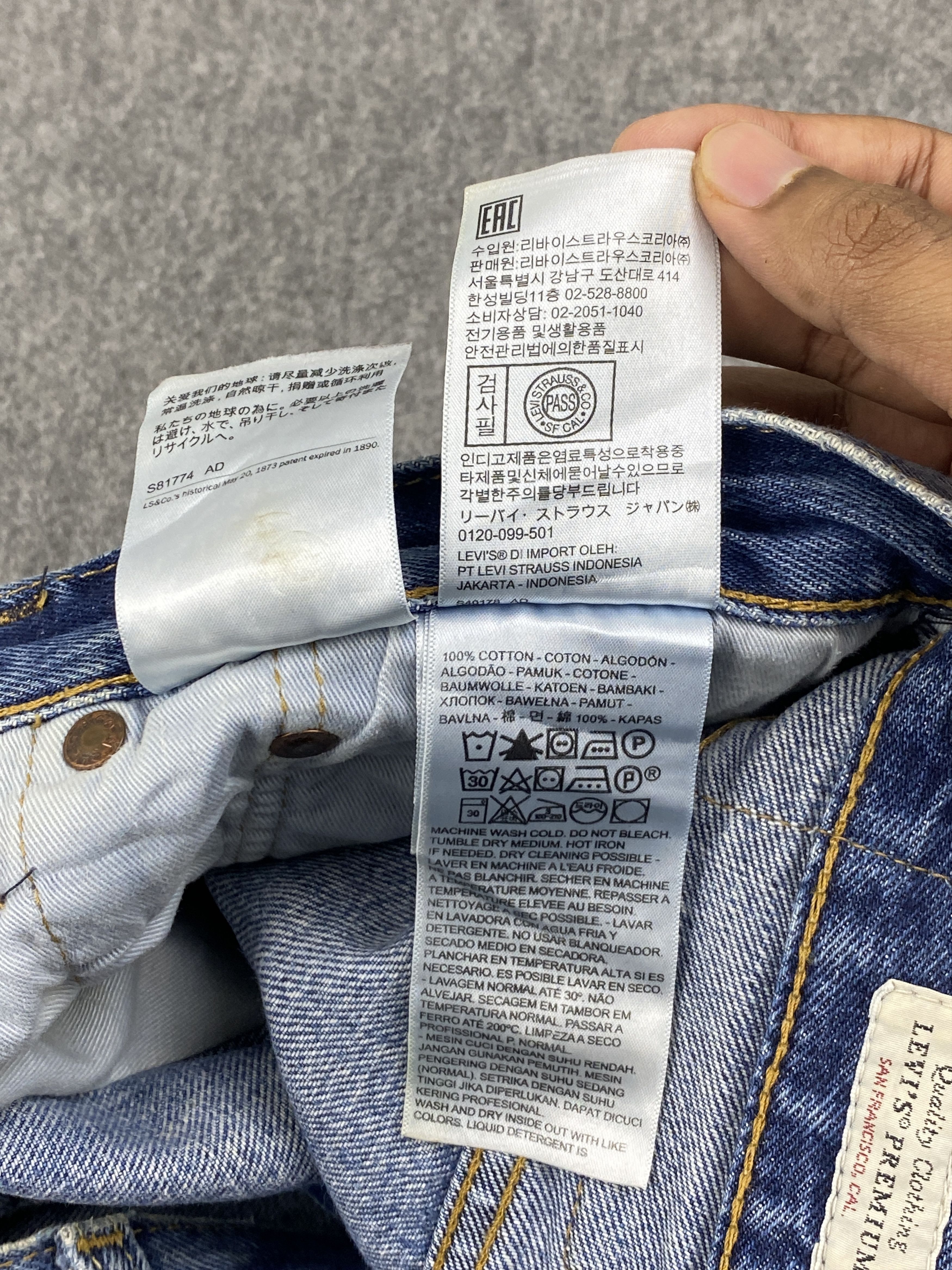 Levi's Blue Denim Vintage Levis 501 Jeans DP2801 Size US 39 - 9 Thumbnail