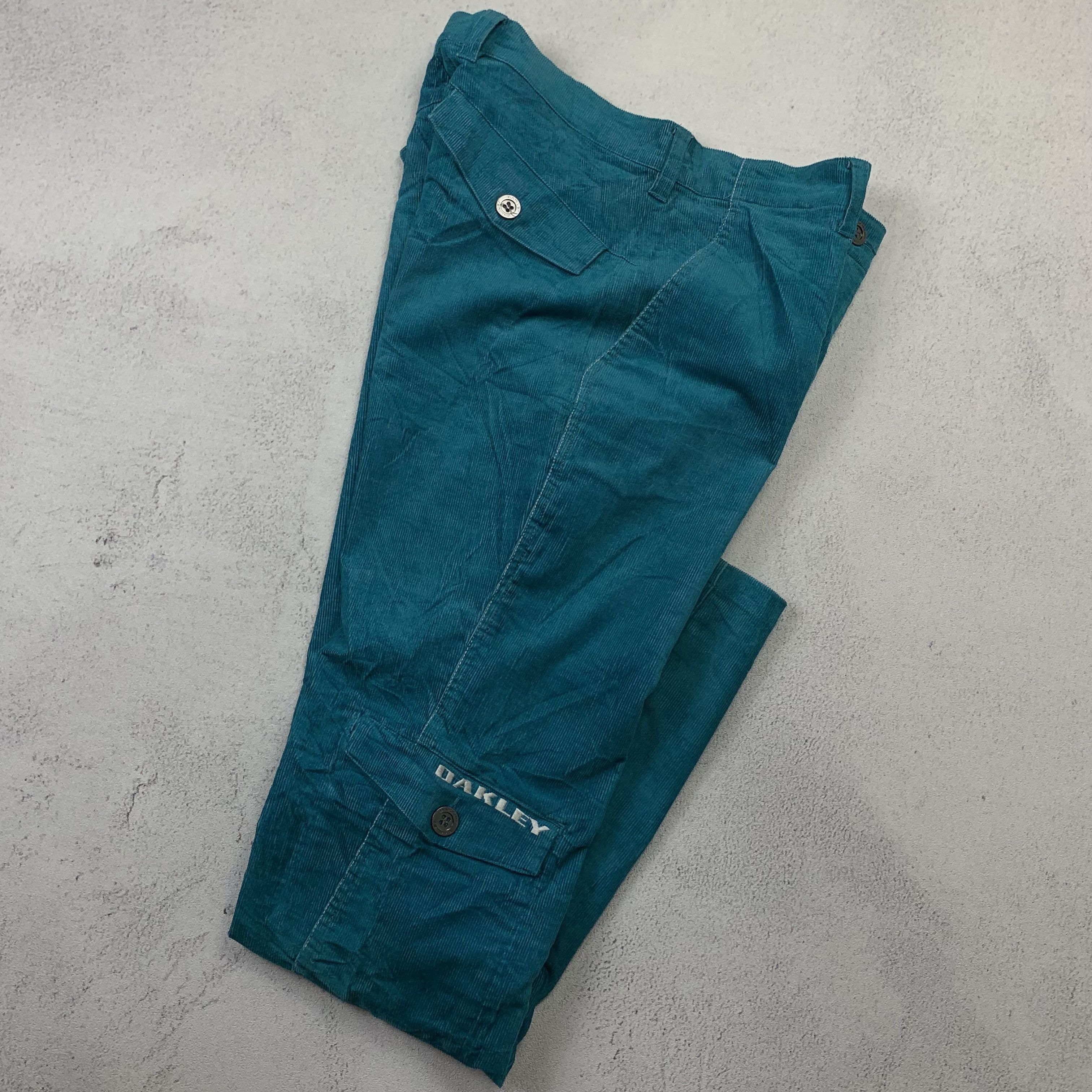 image of Oakley Corduroy Pants in Turqouise, Men's (Size 34)