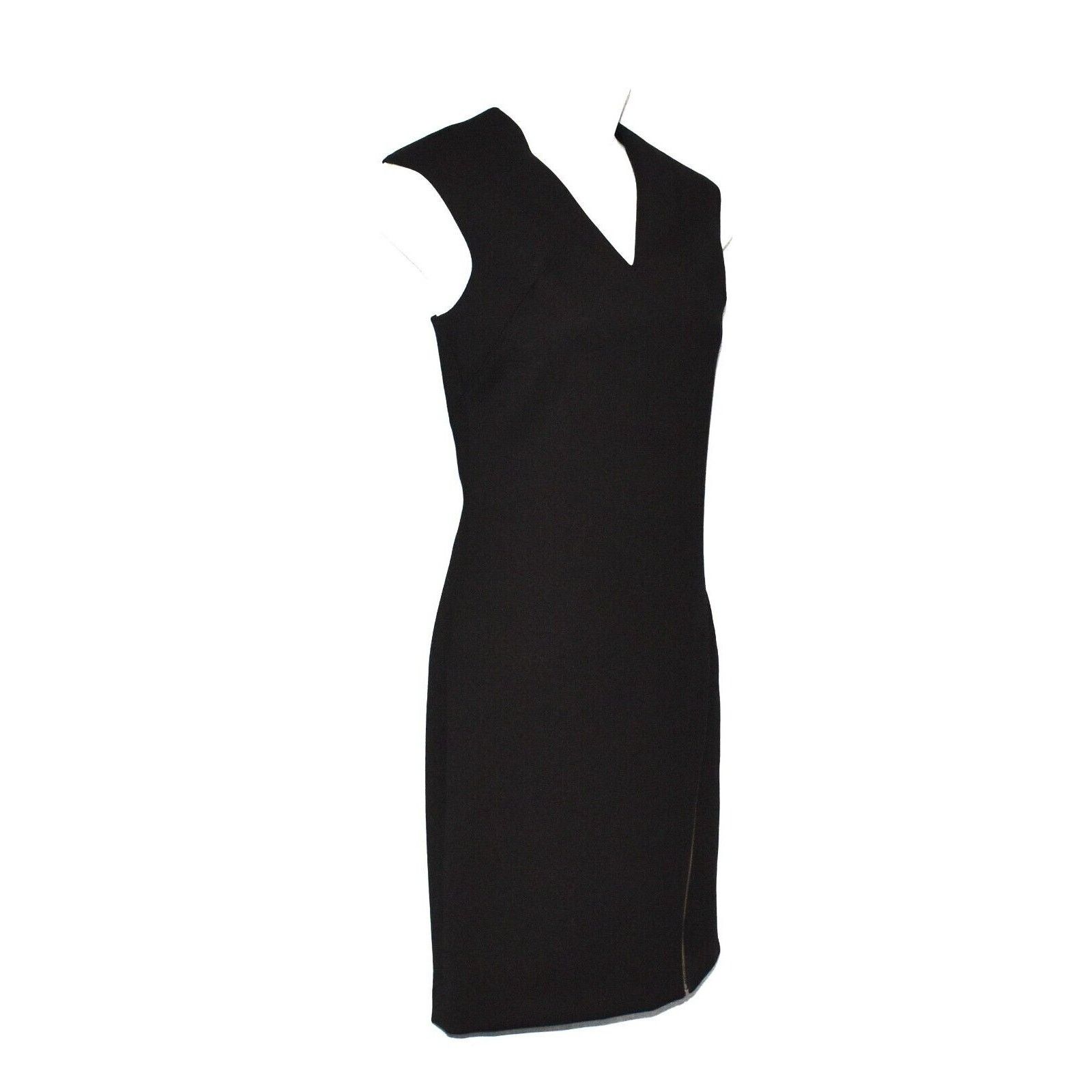 Helmut Lang C0 NWT HELMUT LANG Black Wrap Moto Stretch Dress Size P $345 Size XS / US 0-2 / IT 36-38 - 3 Thumbnail