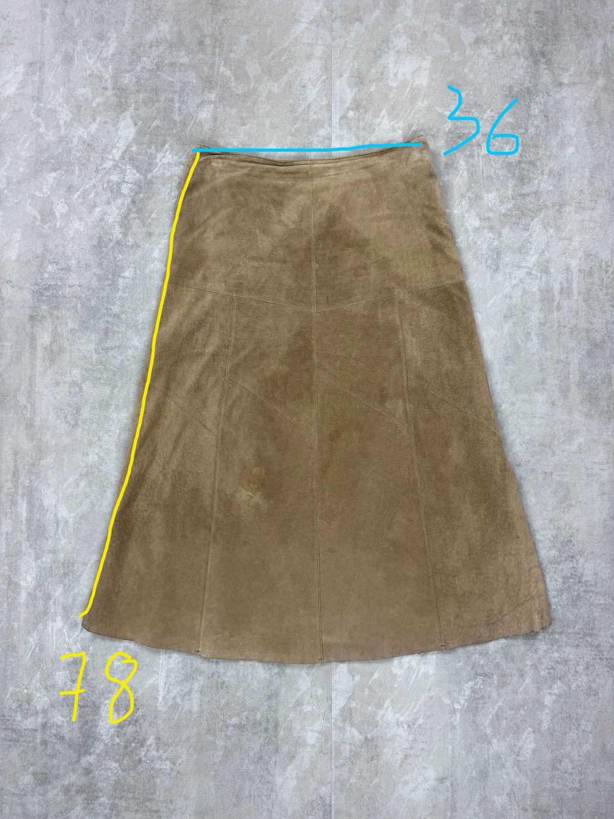 Other Oasis suede skirt vintage midi skirt western style cowgirl Size 32" / US 10 / IT 46 - 15 Thumbnail
