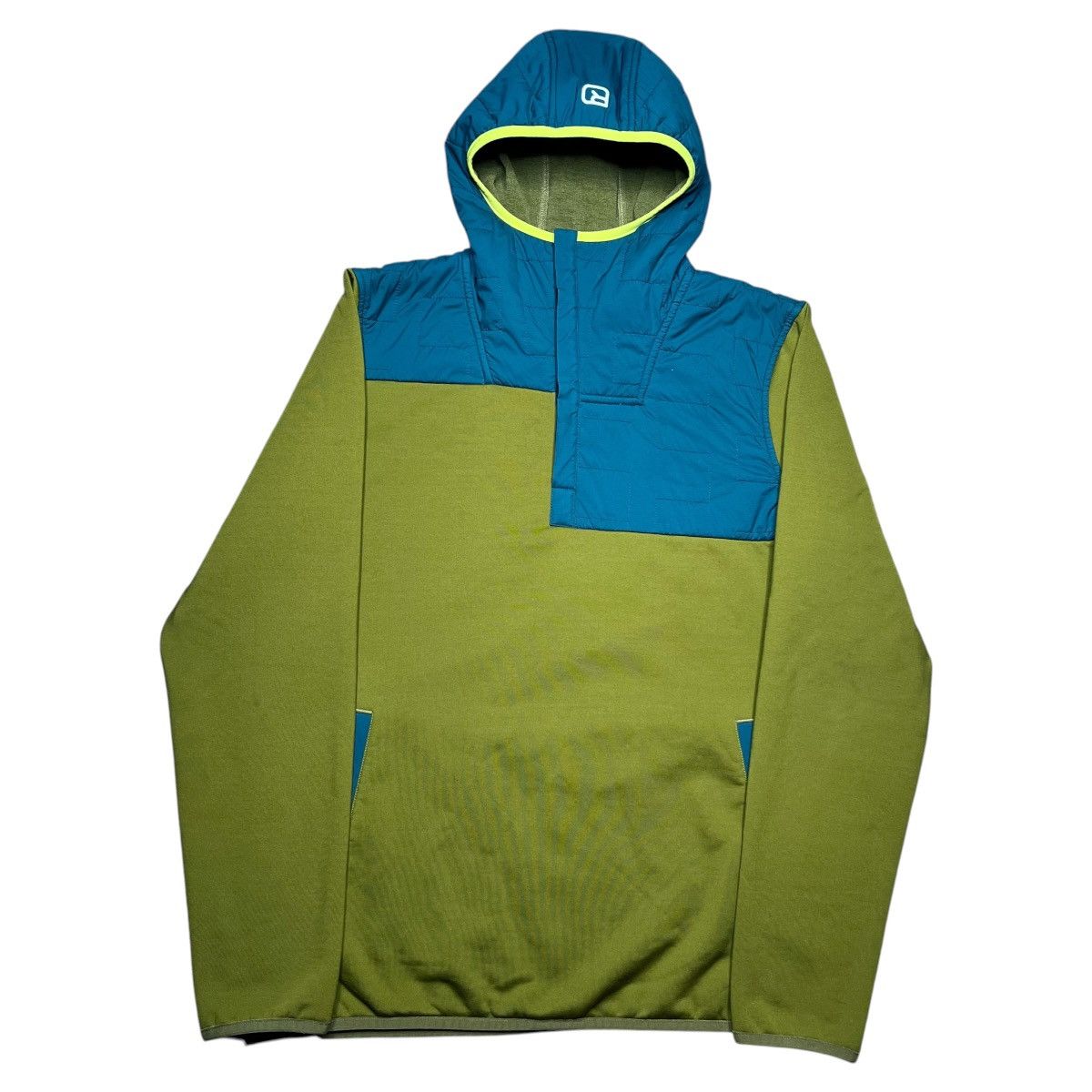ORTOVOX Ortovox Men’s Green Moss Fleece Plus Anorak Hoodie Jacket Size US L / EU 52-54 / 3 - 1 Thumbnail
