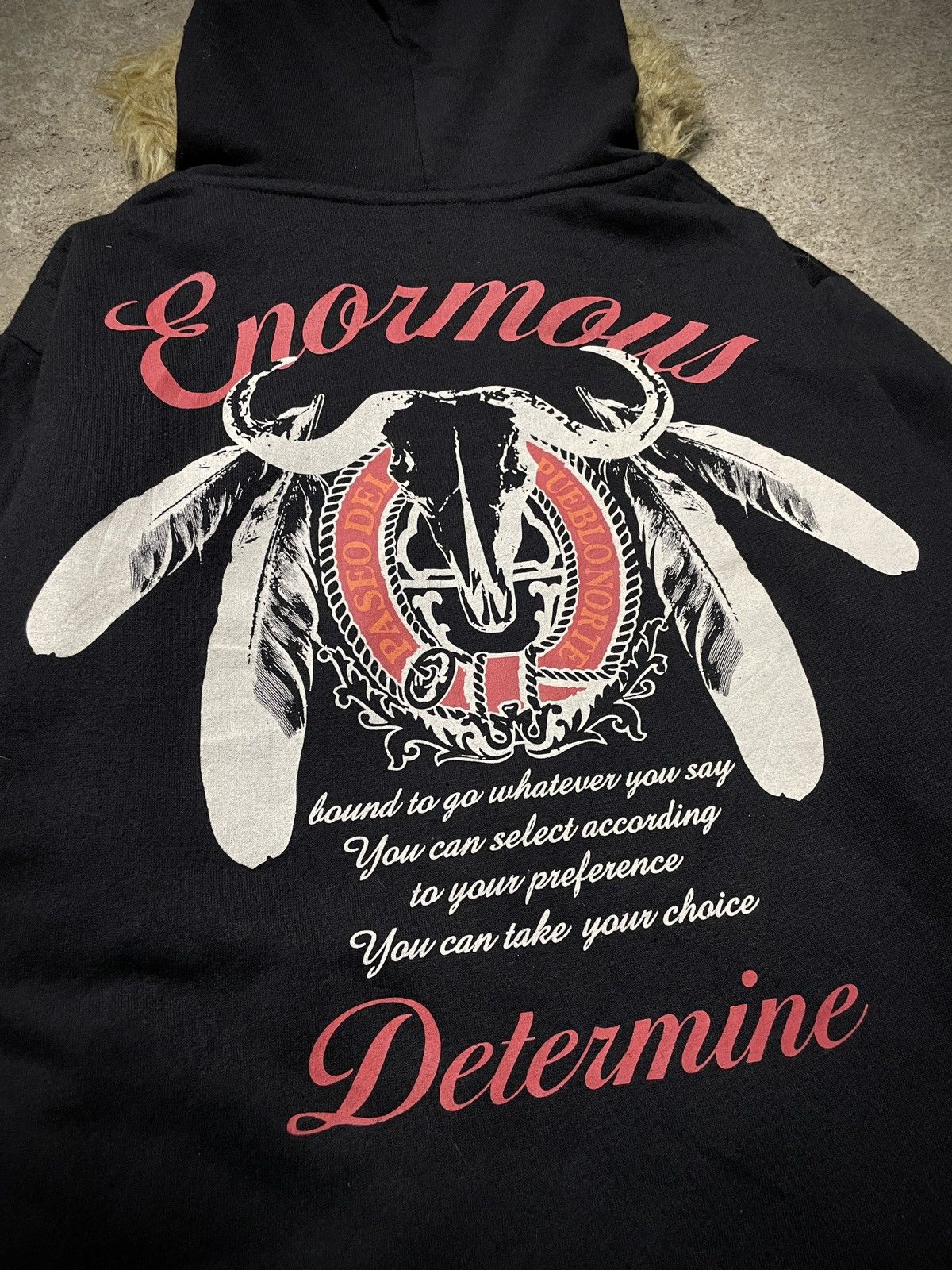 14th Addiction 2000’s Lock Heaven - Poem Fur Hoodie Size US M / EU 48-50 / 2 - 15 Thumbnail