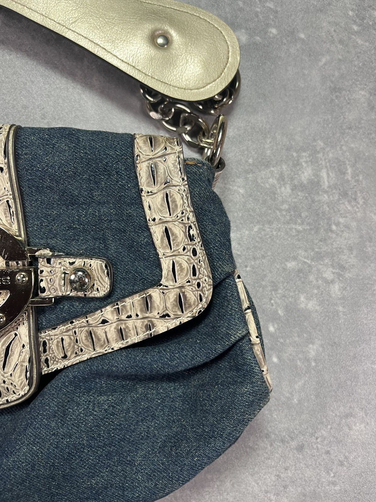 Guess 00s Guess Denim Buckle Y2K Bag Size ONE SIZE - 5 Thumbnail