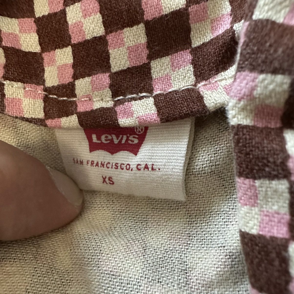 Levi's Levi’s Danny Geo Cherry Mahogany Mini Dress XS Size XS / US 0-2 / IT 36-38 - 5 Thumbnail