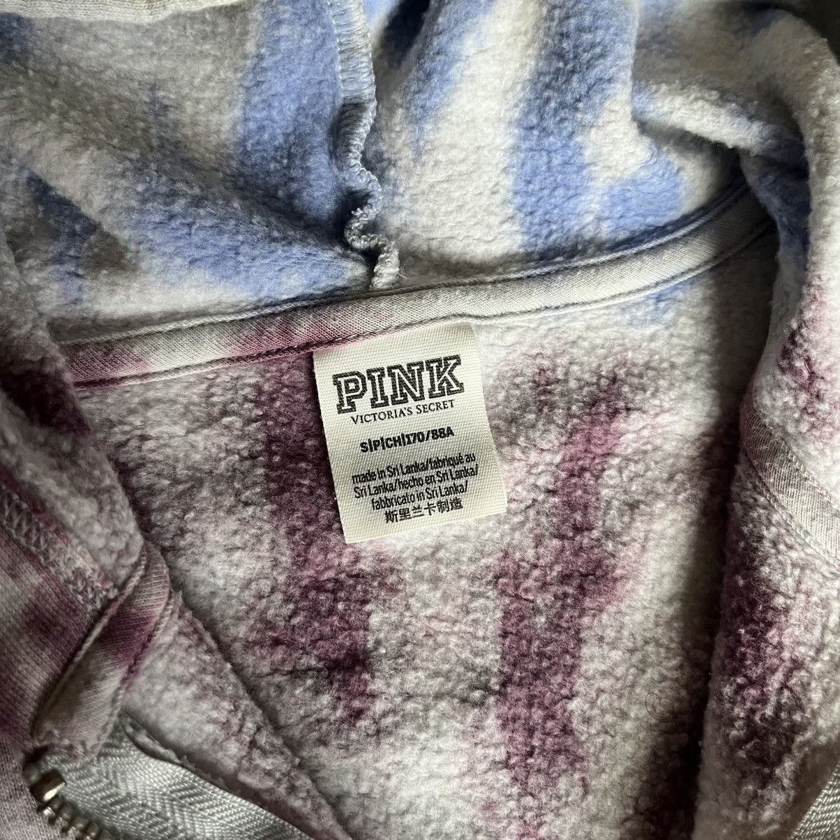 Pink Vintage 2000s Pink Victoria’s Secret Tie Dye Zip Up Hoodie Size S / US 4 / IT 40 - 7 Thumbnail