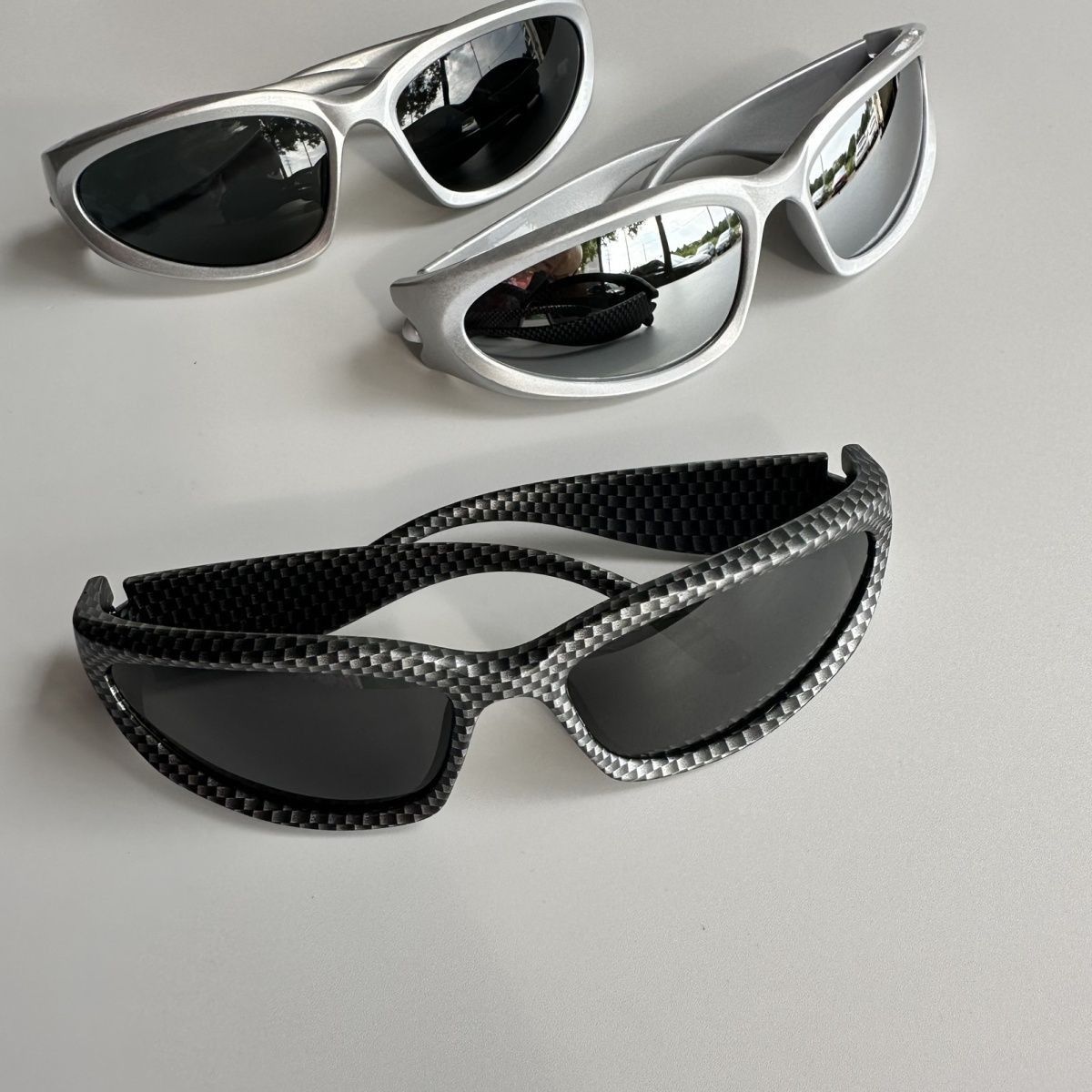 VIBE Future Street ins style custom avant-garde sunglasses Size ONE SIZE - 1 Thumbnail
