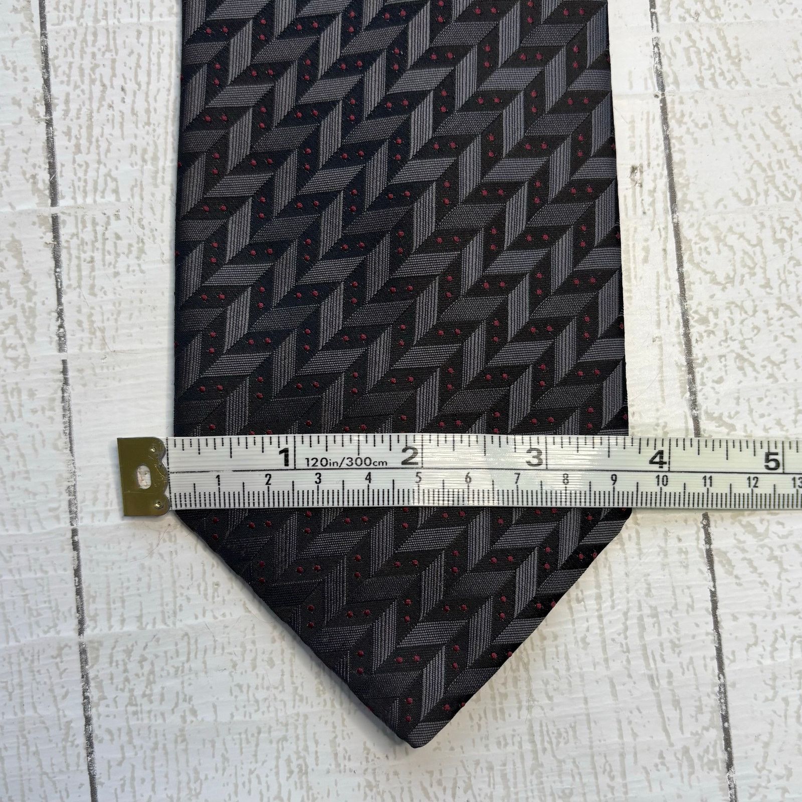Other Giuliano Giavelli Geometric Tie Black and Steel Size ONE SIZE - 3 Thumbnail