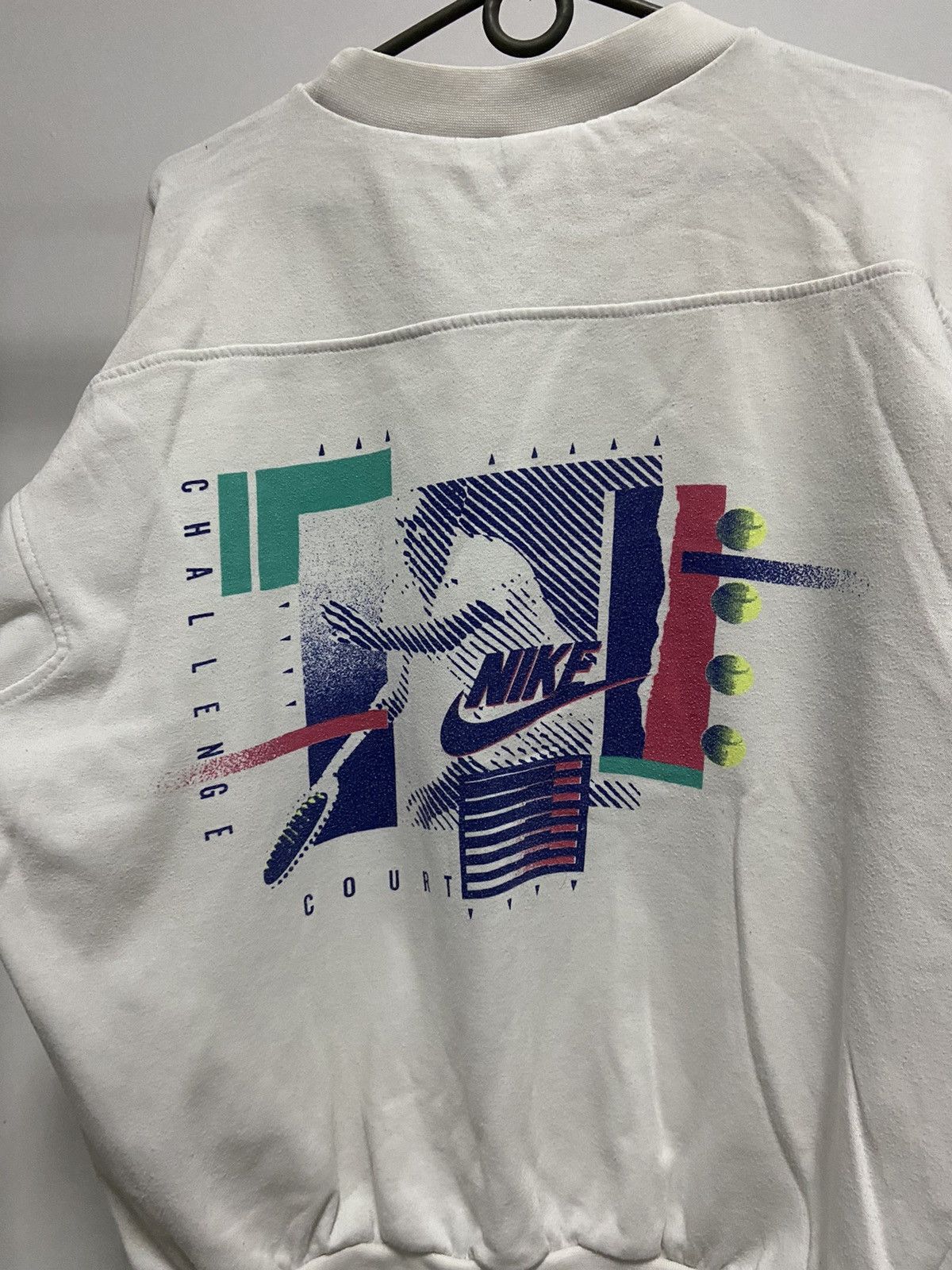 Nike × Vintage Nike challenge court Sweatshirt big Logo Vintage 90s skate Size US L / EU 52-54 / 3 - 4 Thumbnail