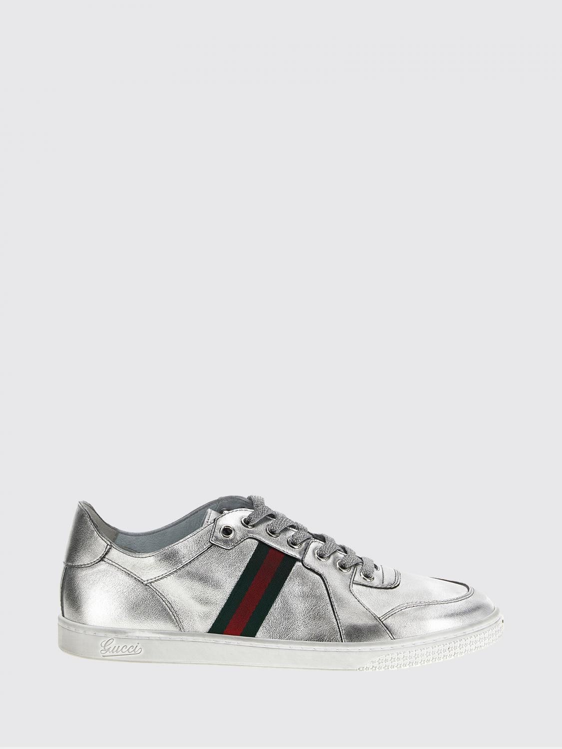 Gucci Gucci Sneakers Woman Silver Size US 8 / IT 38 - 1 Thumbnail