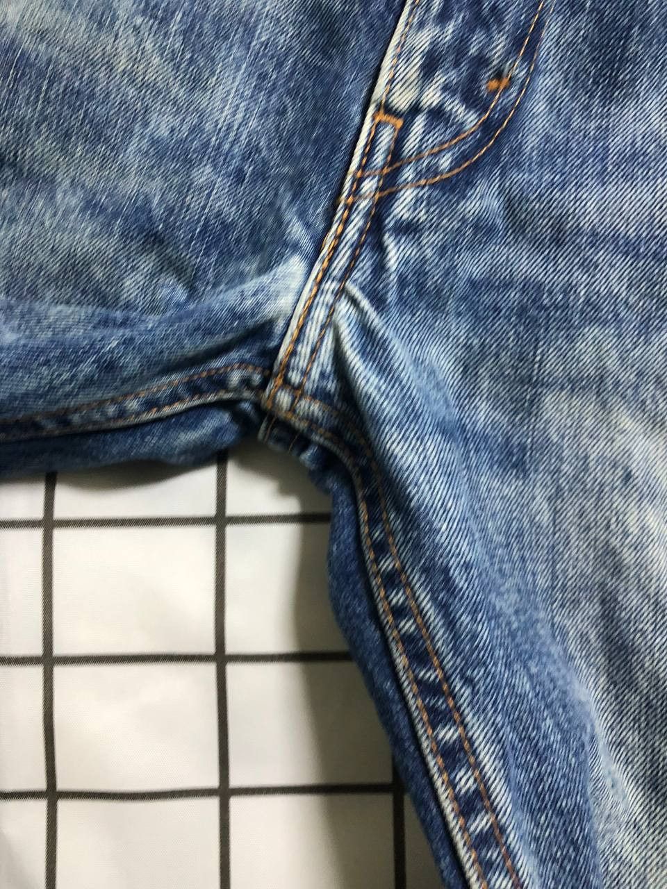 Levi's Vintage 90s Orange Tab Levi’s Jeans 505 Blue Distressed Size US 32 / EU 48 - 14 Thumbnail