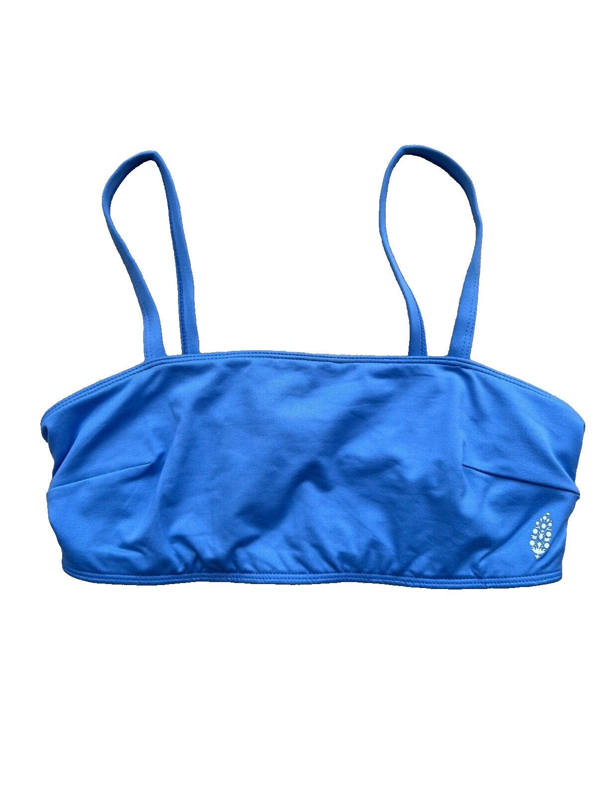 Free People Free People Very Prairie Cut Out Sports Bra Blue ( S ) Size ONE SIZE - 3 Thumbnail