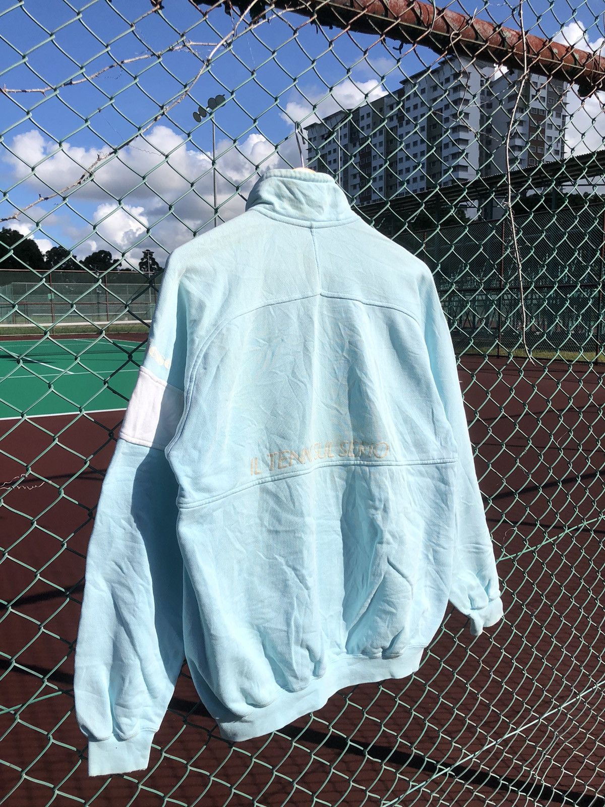 Ellesse × Japanese Brand × Vintage Vintage Ellesse Il Tennis Sul Serio 1/4 zipper Sweatshirt Size US L / EU 52-54 / 3 - 10 Thumbnail