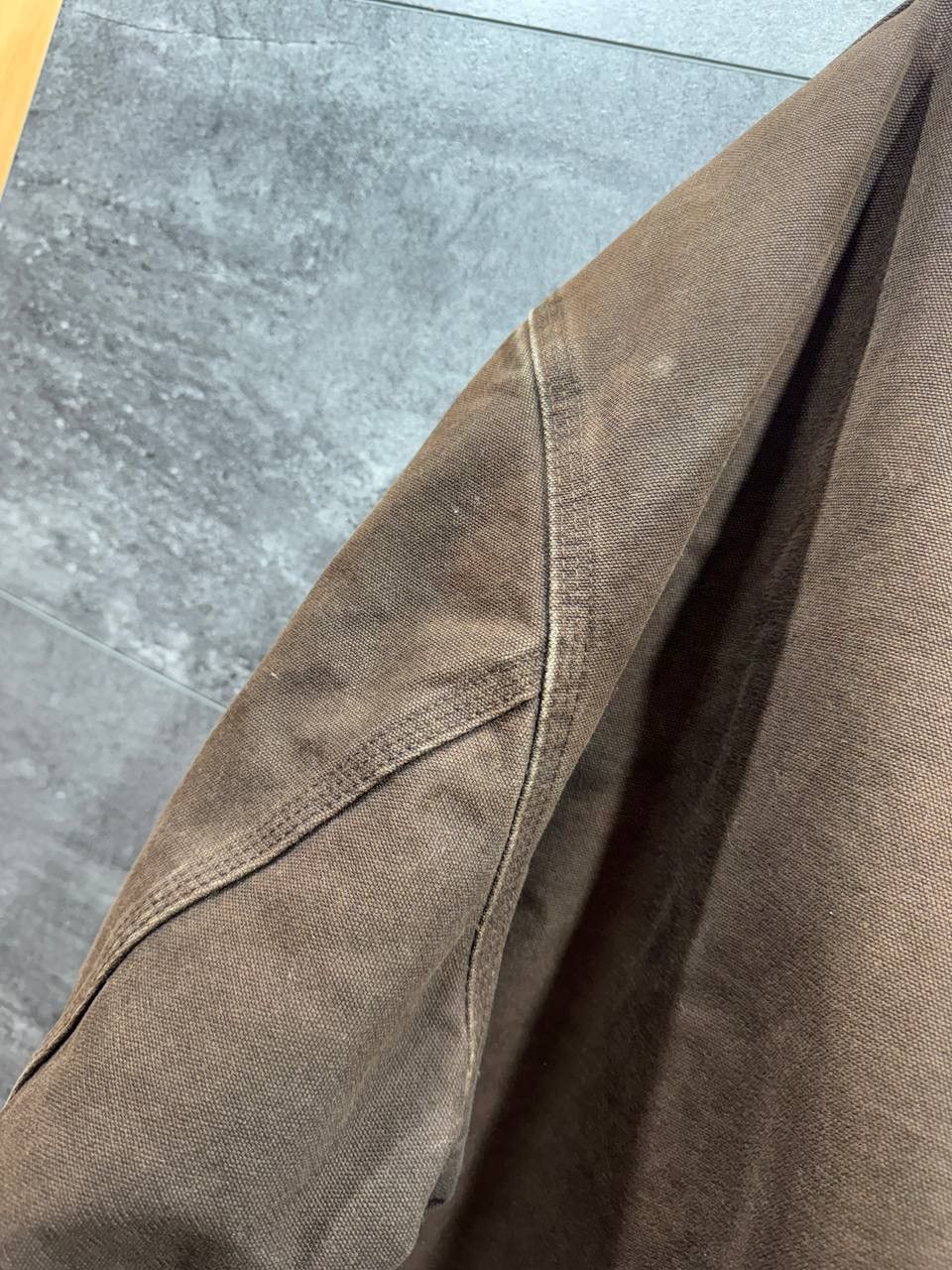 Carhartt Vintage 90s Carhartt J130 DKB Hooded Brown Jacket Size US XXL / EU 58 / 5 - 20 Thumbnail