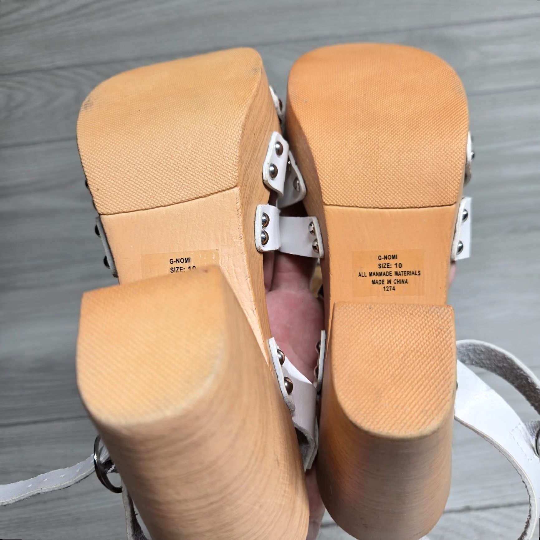 Vintage Madden Girl White Beige Dress Sandals Shoes Adult Women's 10 Medium Size L / US 10 / IT 46 - 7 Thumbnail