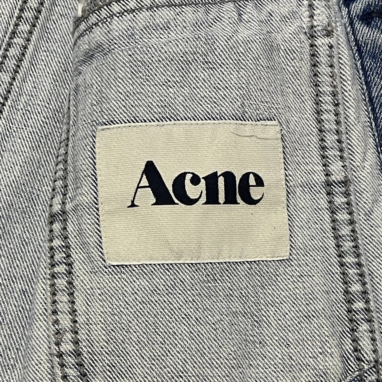 Acne Studios Crazy Thrashed Acne Denim Jacket Vintage Size US S / EU 44-46 / 1 - 9 Thumbnail