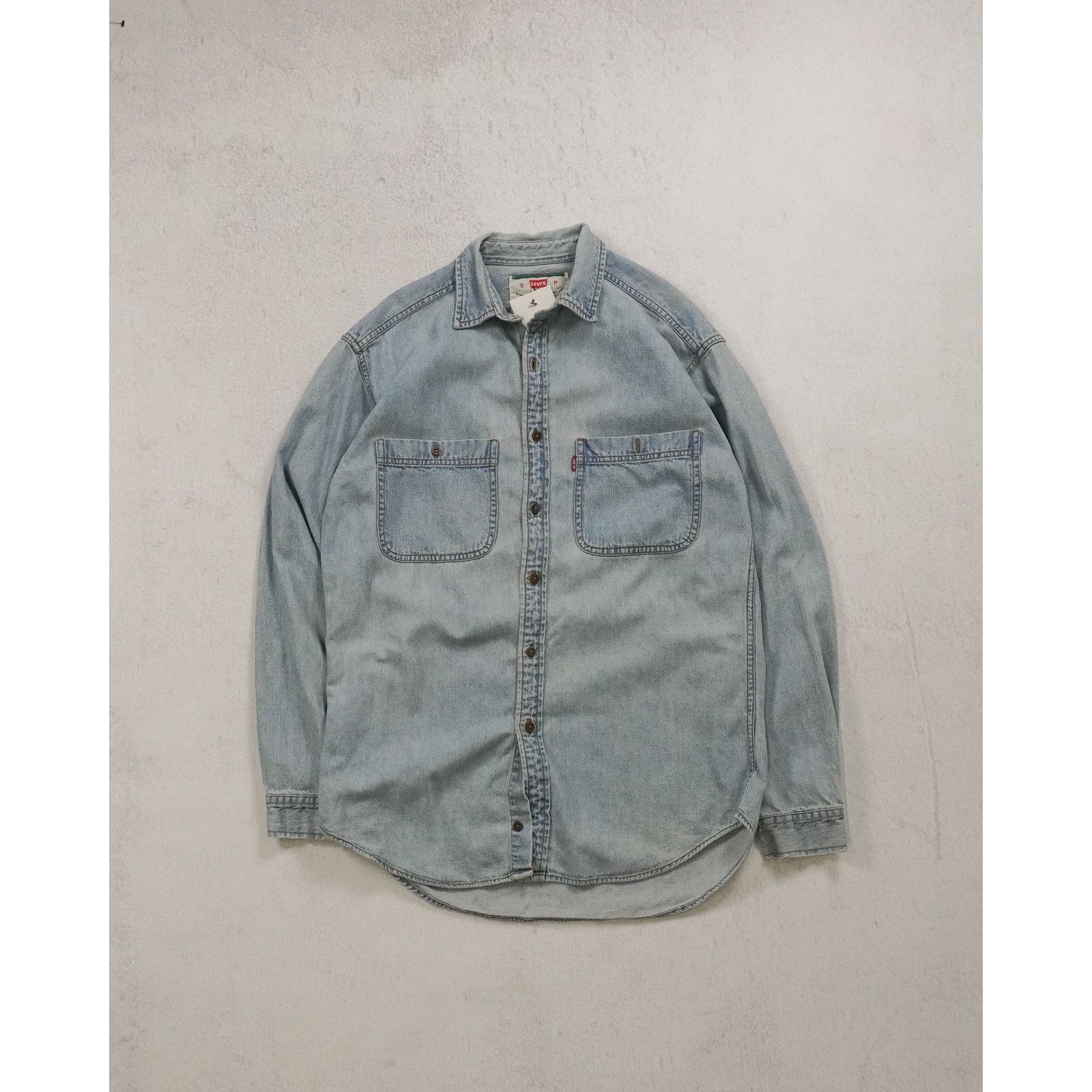 Levi's Vintage 90s Levis Blue Button-Down Shirt - Men's Small Size US S / EU 44-46 / 1 - 1 Thumbnail