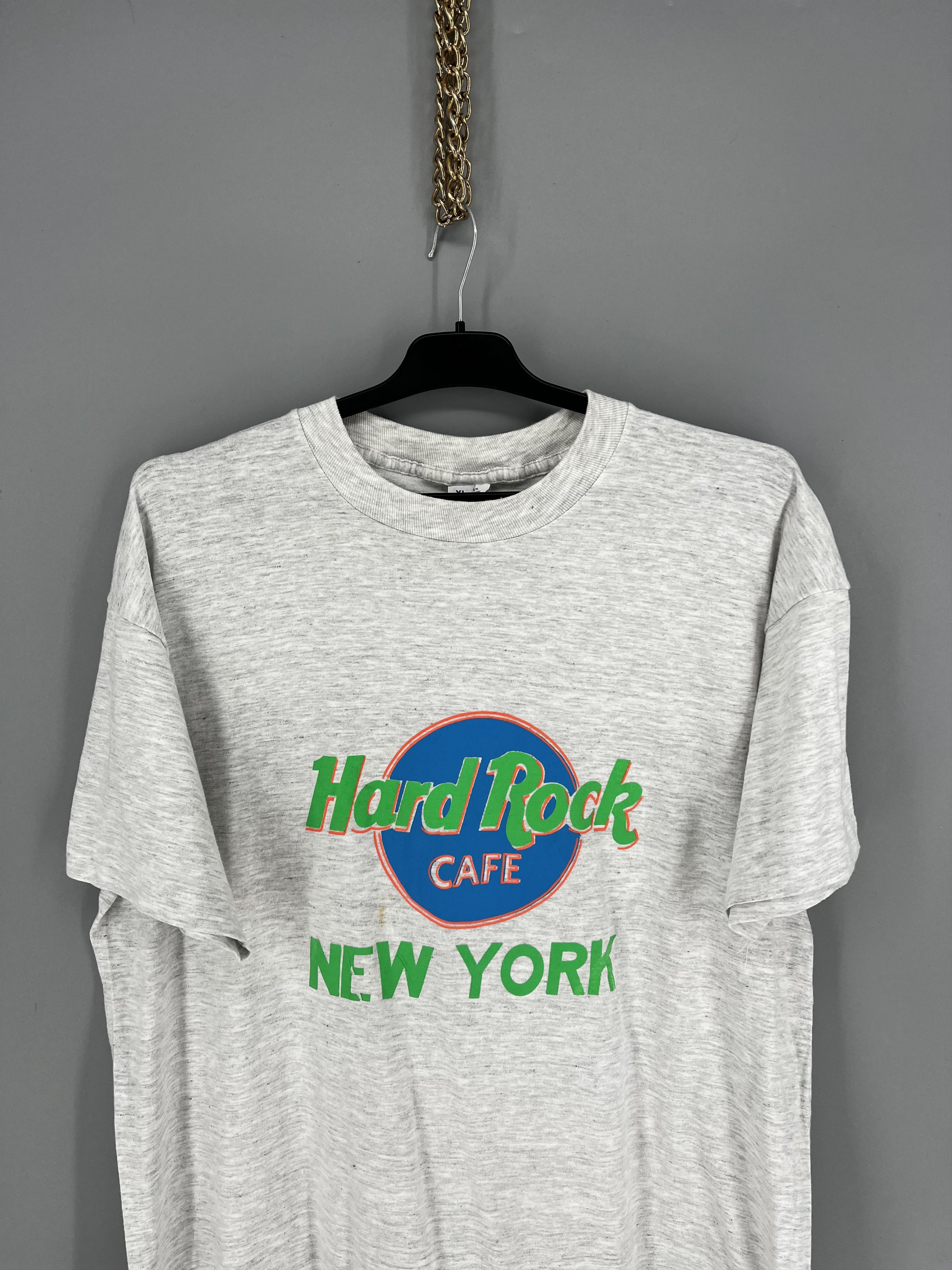 Band Tees Hard Rock Cafe New York Worn SINGLE STITCH Neon Colorway Size US M / EU 48-50 / 2 - 6 Thumbnail