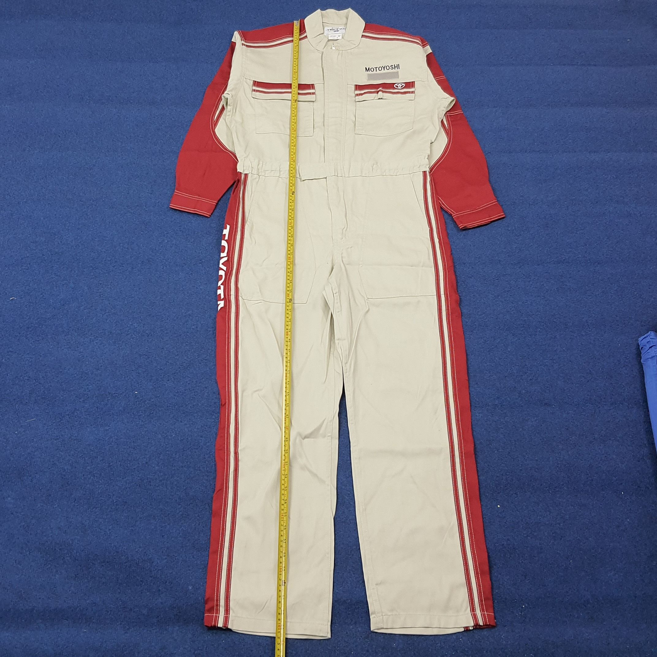 Japanese Brand Vintage Toyota TECNO Racing 90s Workwear Coverall C274N26 Size US L / EU 52-54 / 3 - 5 Thumbnail