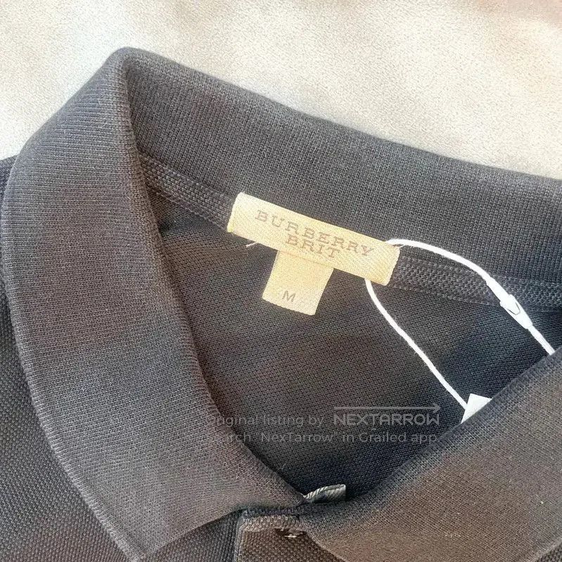 Burberry Burberry Black Cotton Men's Polo Shirt. Size US M / EU 48-50 / 2 - 3 Thumbnail