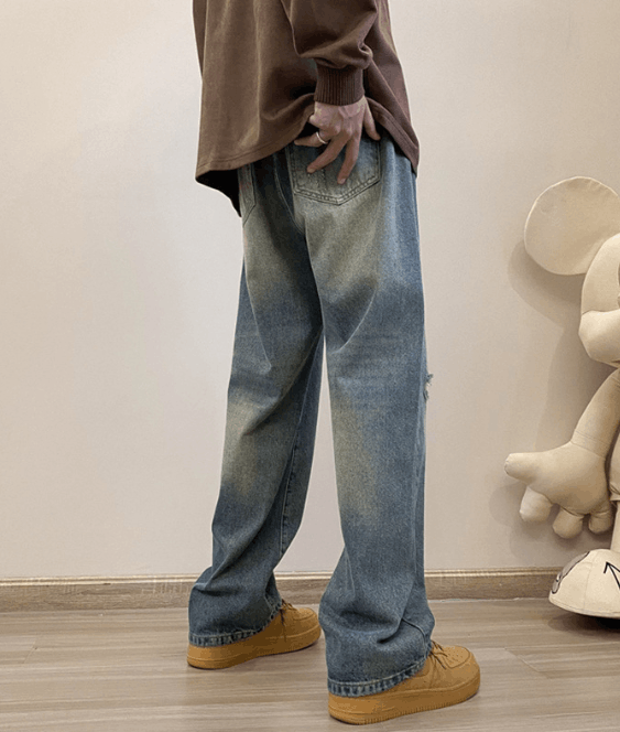 Japanese Brand Vintage distressed street washed casual ripped jeans Size US 32 / EU 48 - 4 Thumbnail
