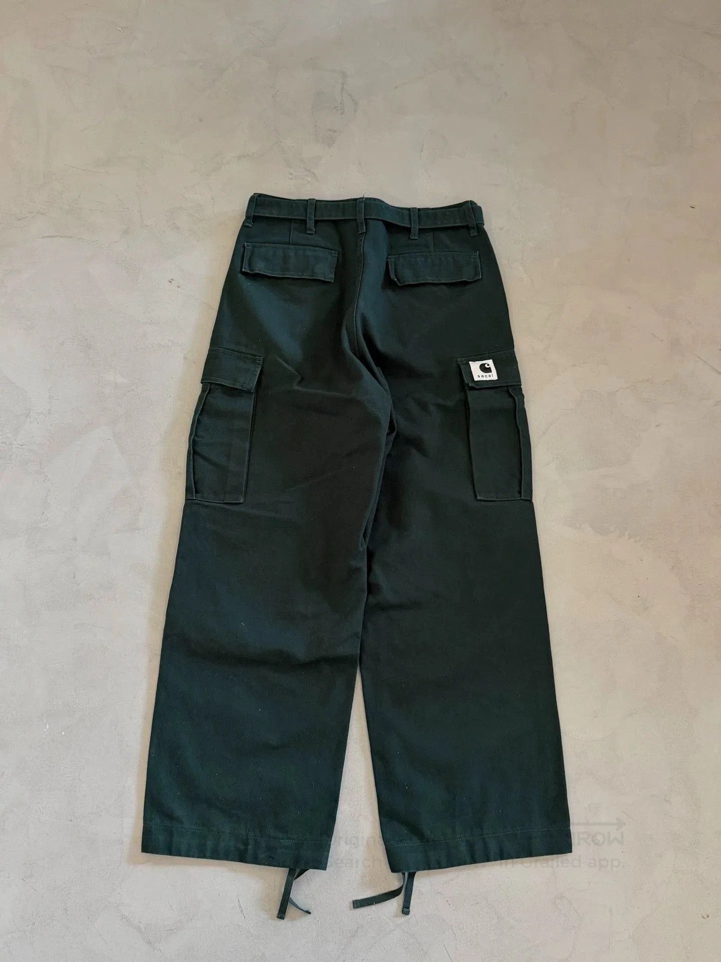 Sacai Black Cargo Pants with Belt and Multiple Pockets. Size US 30 / EU 46 - 2 Thumbnail