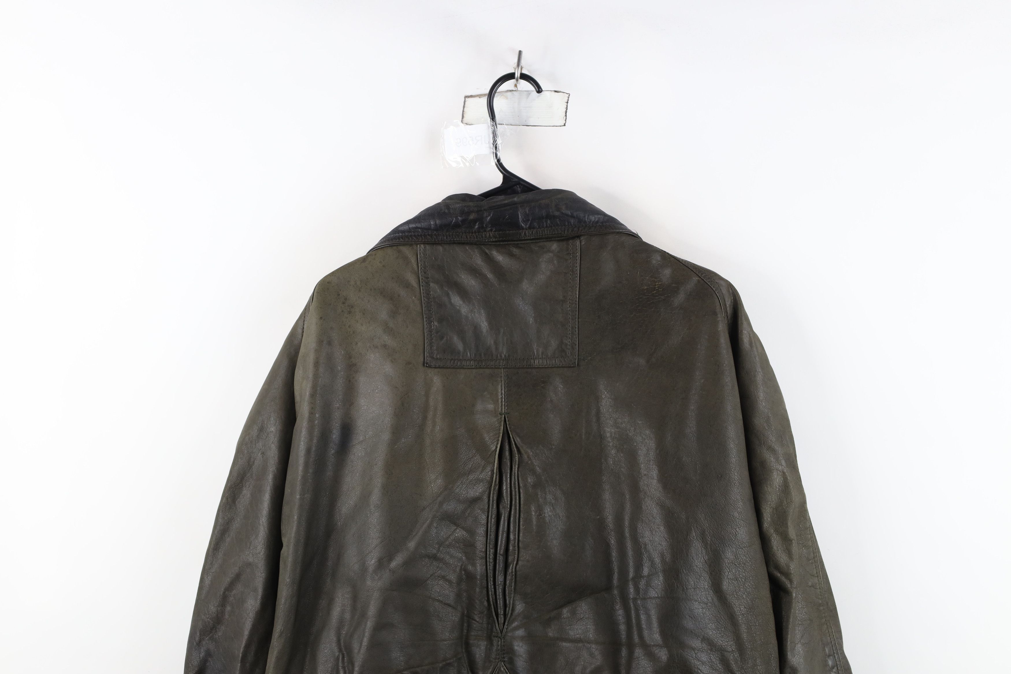 Vintage Vintage 90s Streetwear Lined Leather Chore Barn Jacket Size US XXL / EU 58 / 5 - 16 Thumbnail