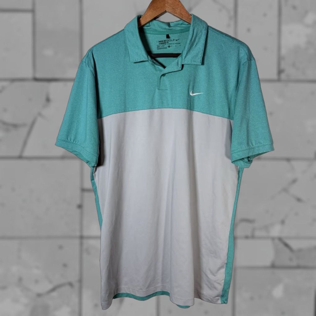 Nike NIKE GOLF Athletic Polo Shirt Blue Mens Size M Size US M / EU 48-50 / 2 - 1 Thumbnail