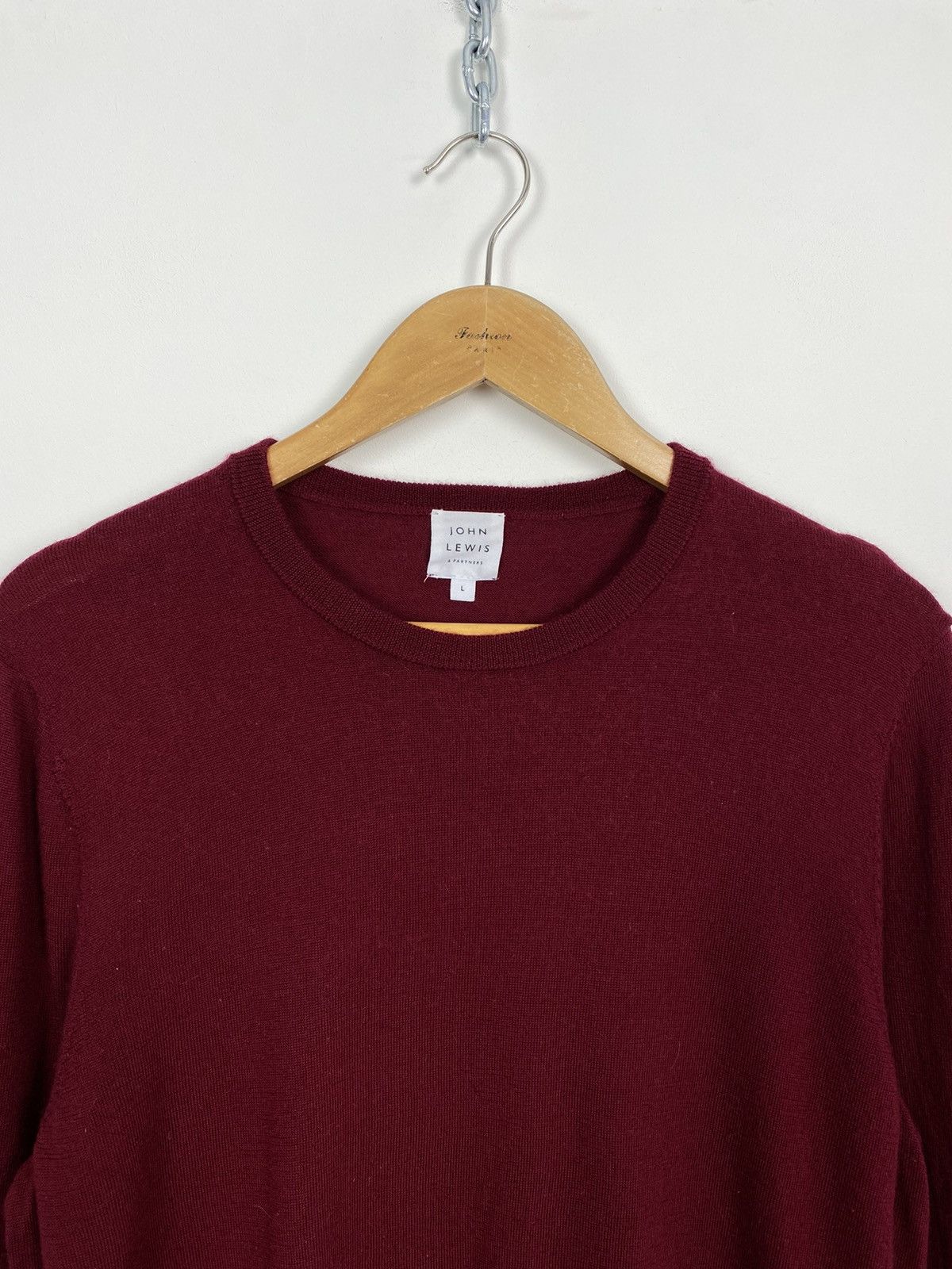 Wolford John Lewis 100% Merino Wool knit Jumper Sweater Size L Red Size US L / EU 52-54 / 3 - 2 Thumbnail